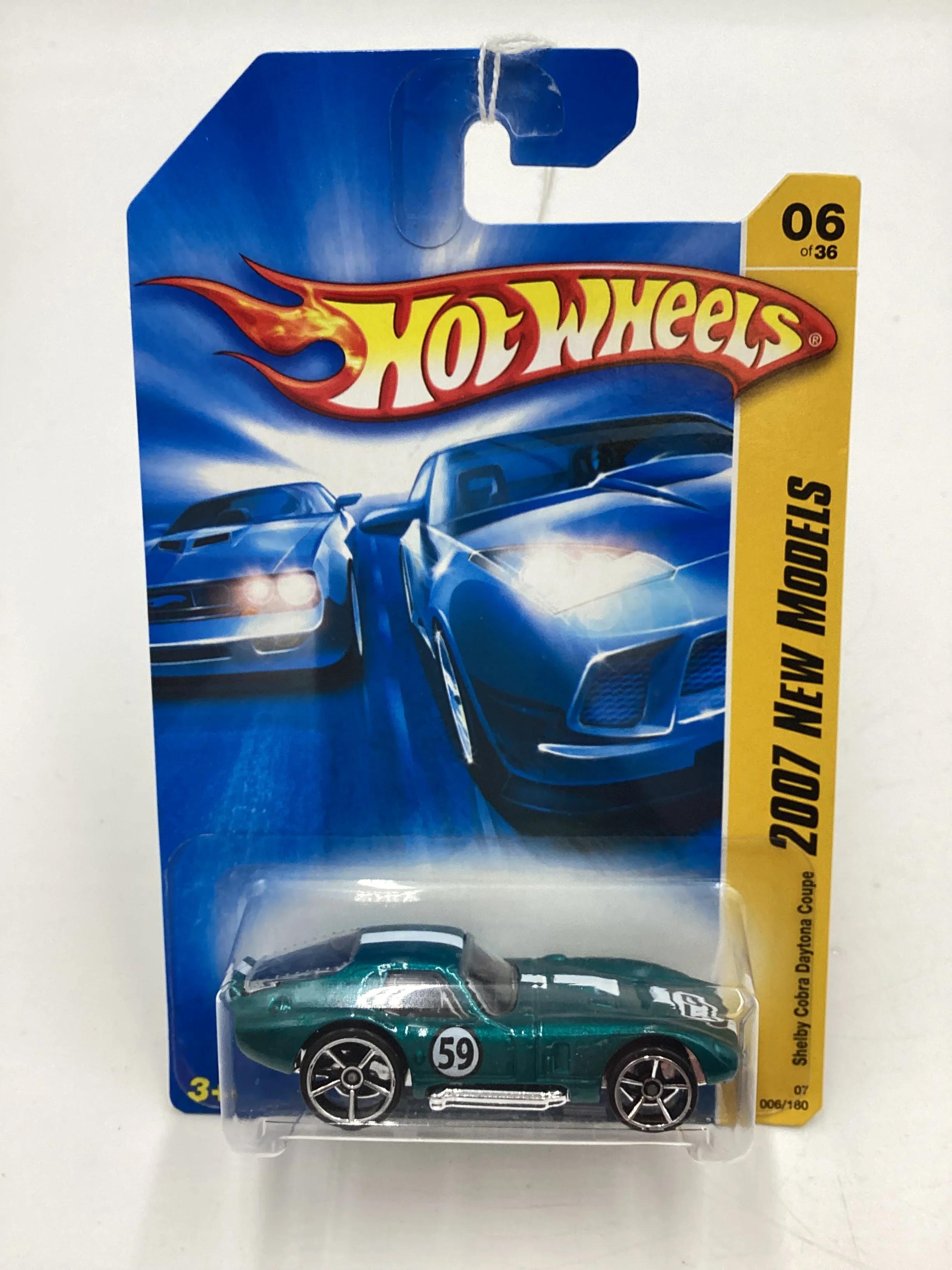 2007 Hot Wheels New Models #6 Shelby Cobra Daytona Coupe Teal 21A - Image 2