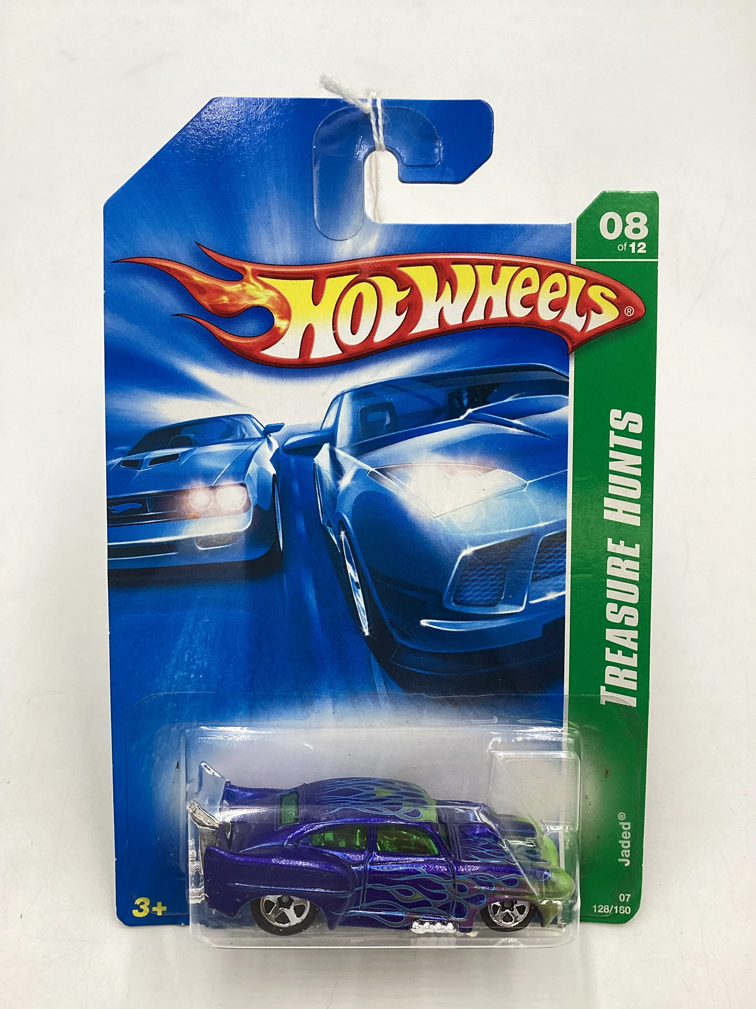 2007 Hot Wheels Treasure Hunt #128 Jaded hole in blister 277B - Image 2