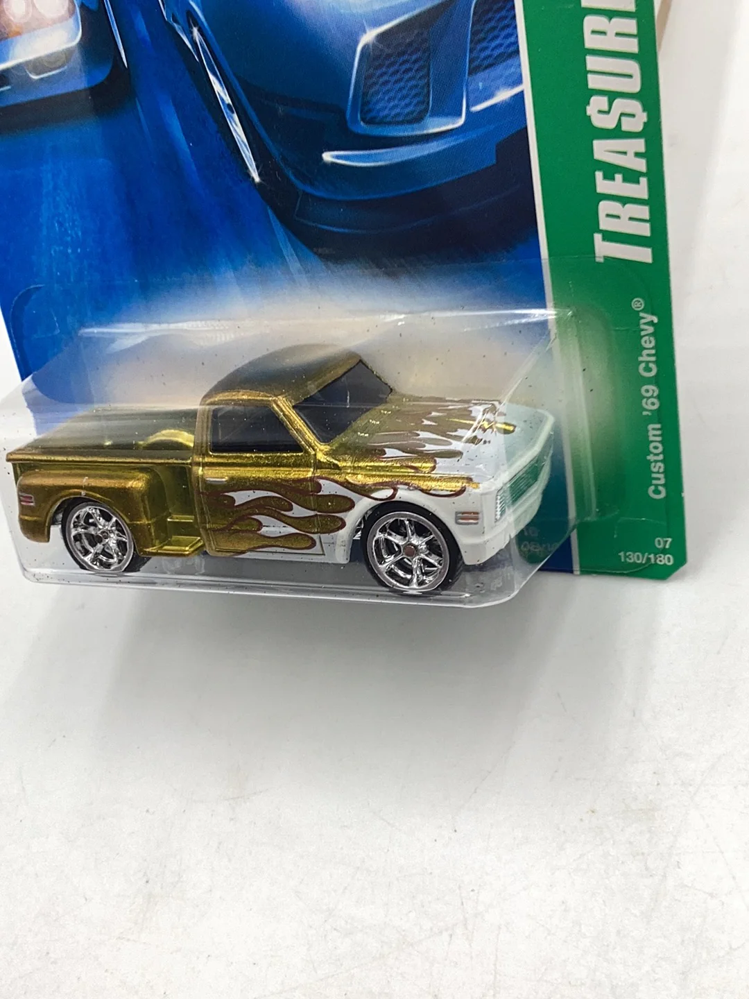2007 Hot Wheels Treasure Hunt #130 Custom 69 Chevy with protector - Image 4