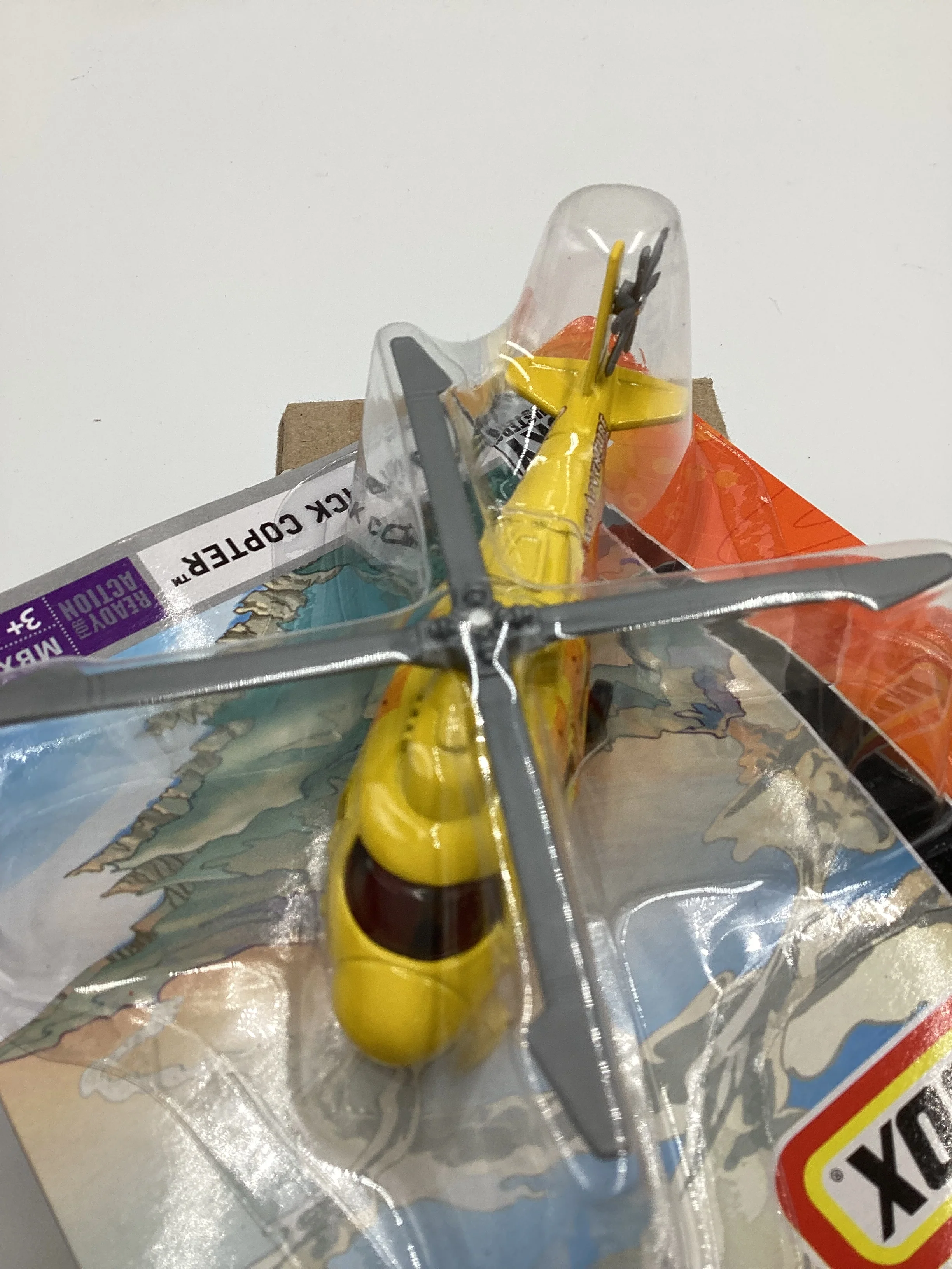 2007 Matchbox Skybusters  K7518 Outback Copter Yellow HTF 113D - Image 5