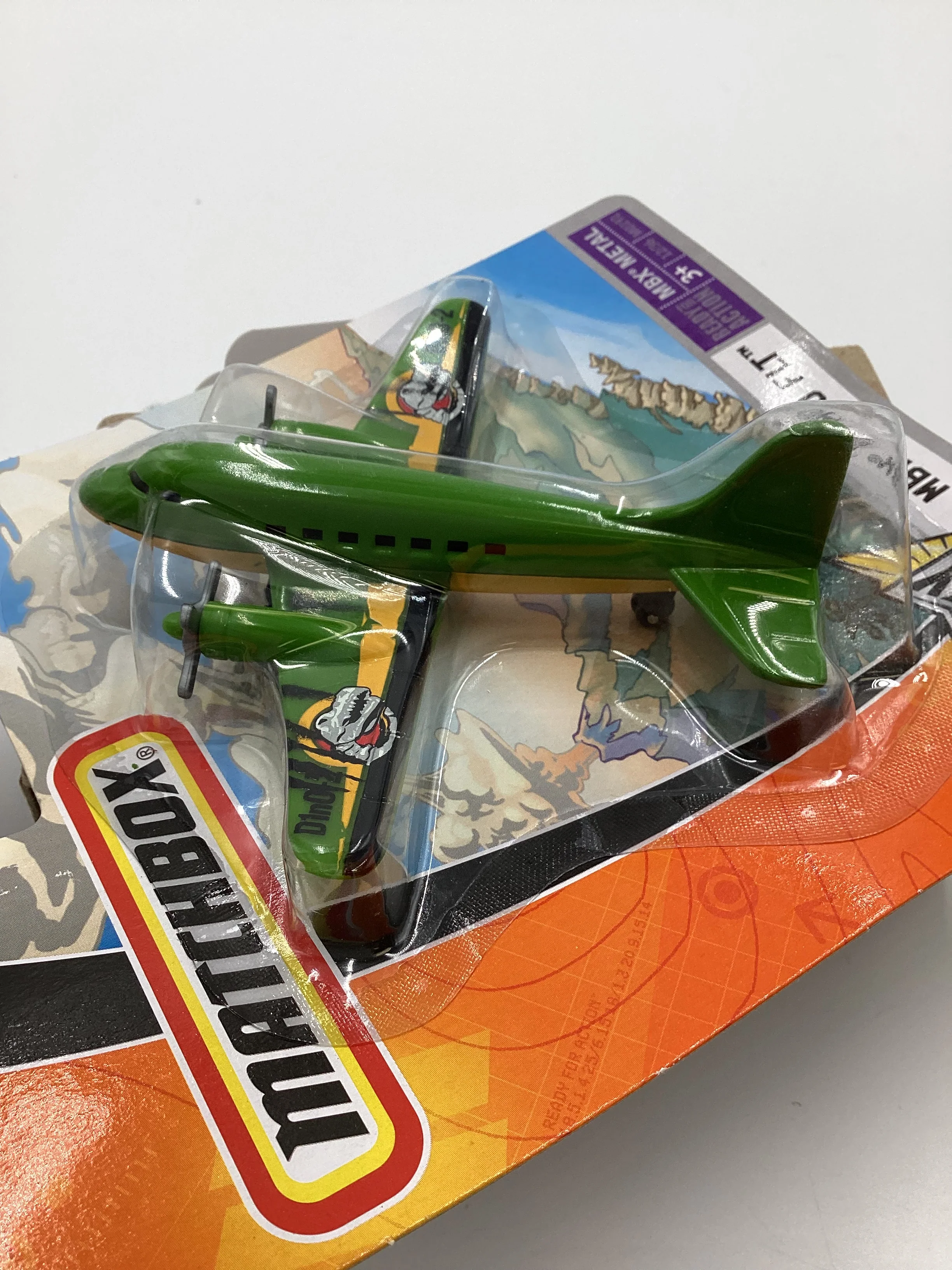 2007 Matchbox Skybusters M0191 MBX Dino FLT Green 113D - Image 2