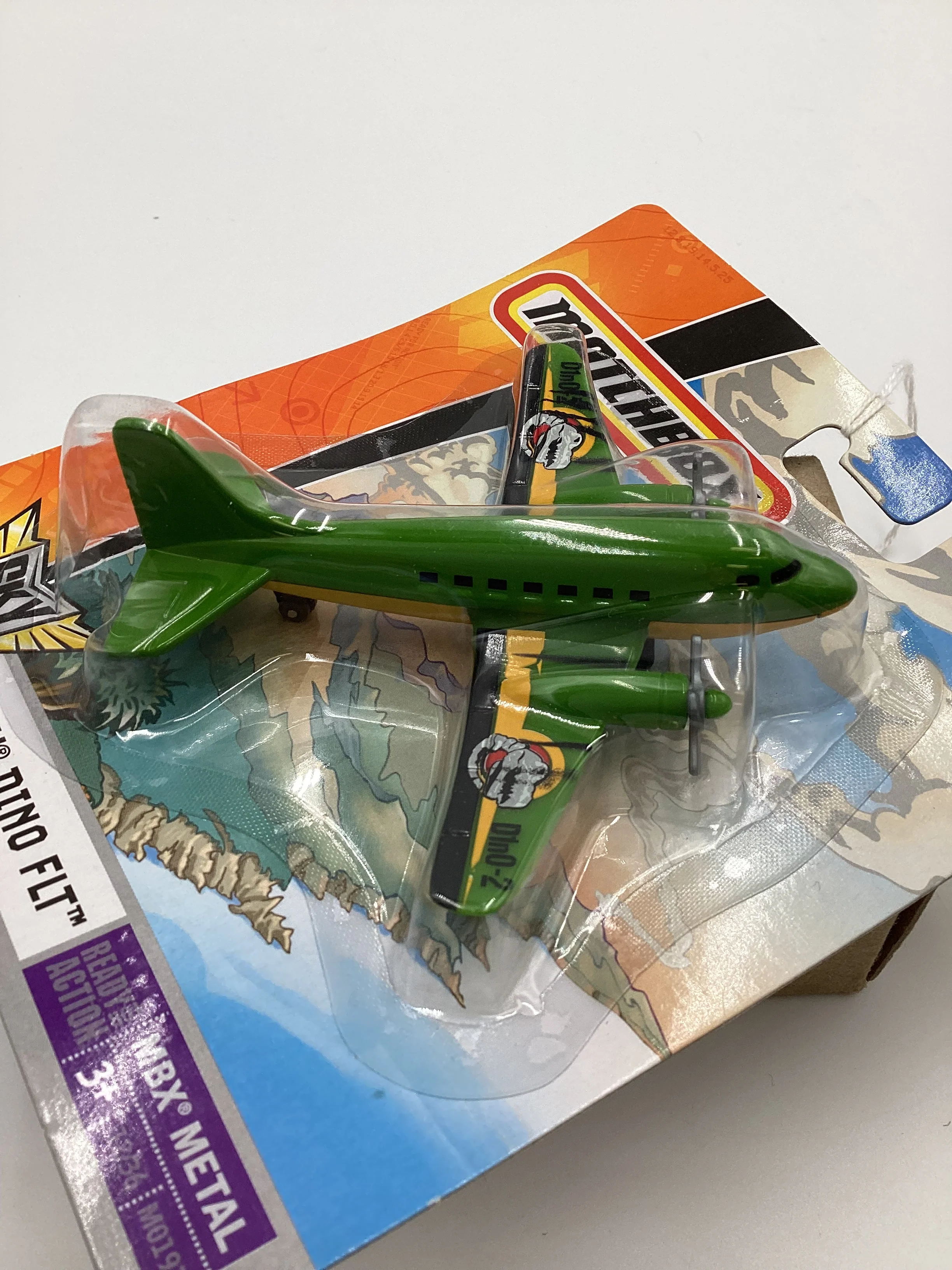2007 Matchbox Skybusters M0191 MBX Dino FLT Green 113D - Image 3