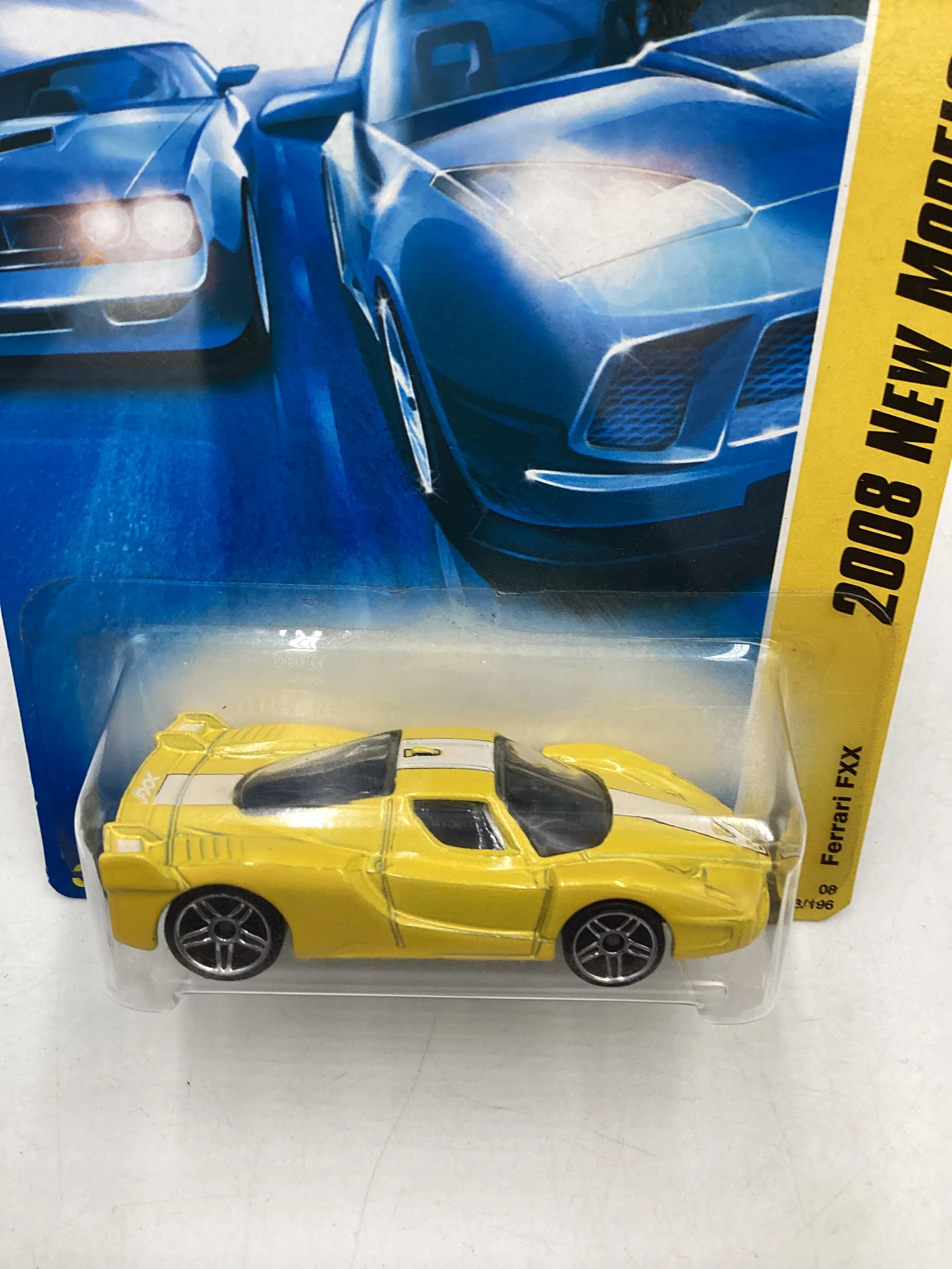 2008 Hot wheels #033 Ferrari FXX Yellow Crease by J Hook SR - Image 6