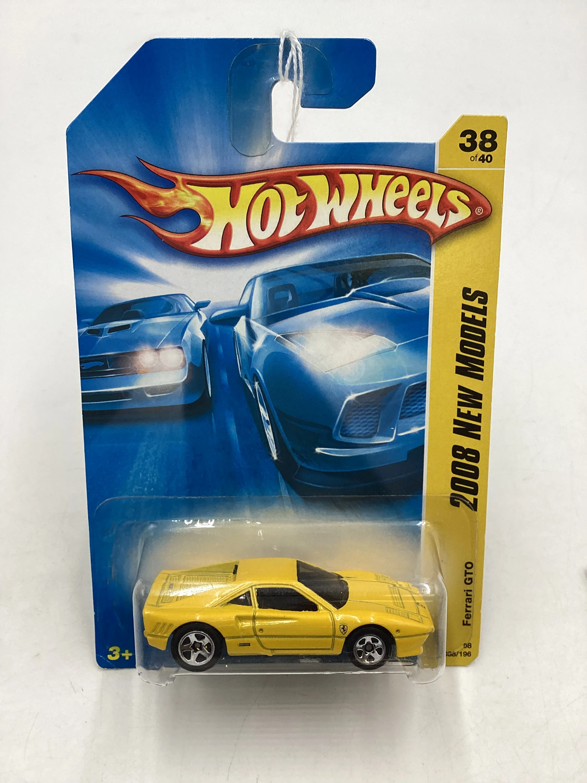 2008 Hot Wheels #038 Ferrari GTO Yellow - Image 2
