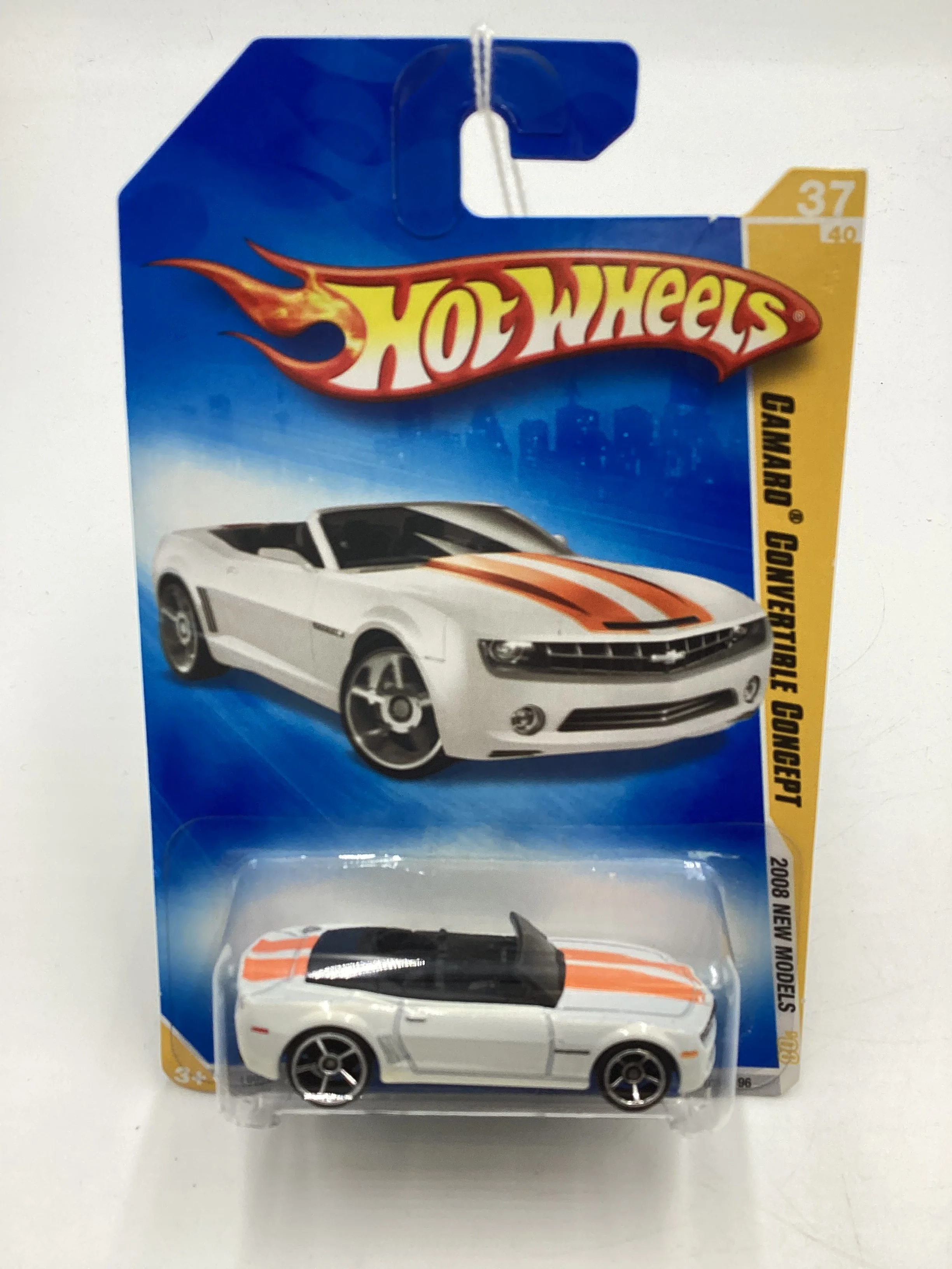 2008 Hot wheels New Models #37 Camaro Concept Convertible White 10H - Image 2