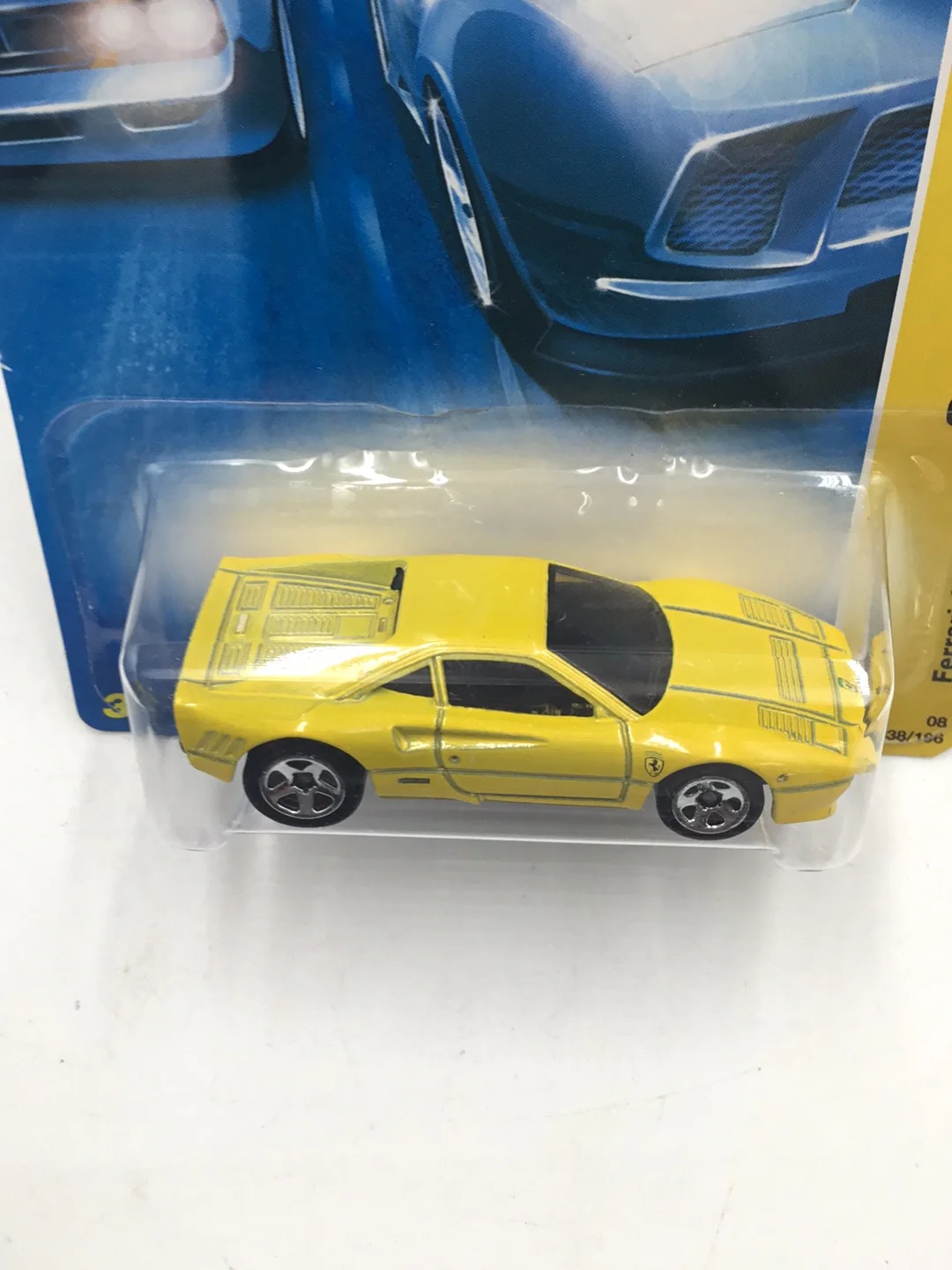 2008 Hot wheels #38 GTO Ferrari yellow PP5 - Image 5