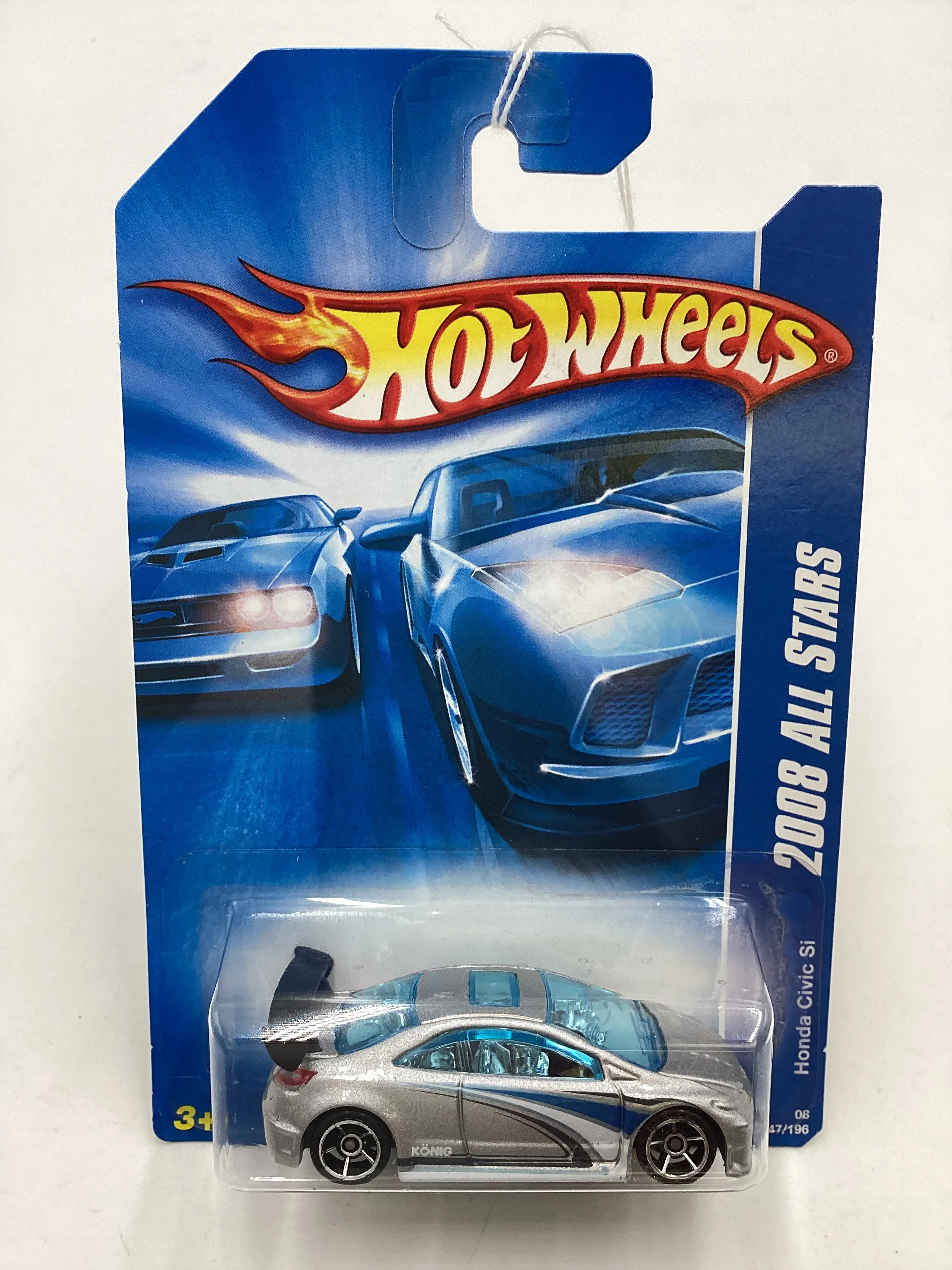 2008 Hot wheels #47 Kmart Exclusive Silver Honda Civic Si - Image 2