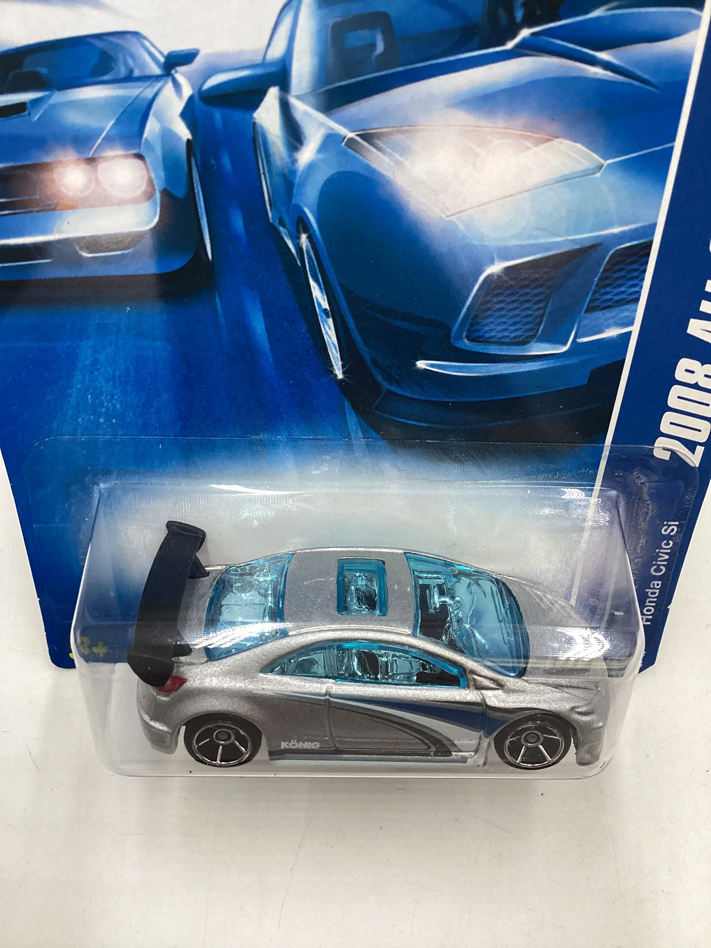 2008 Hot wheels #47 Kmart Exclusive Silver Honda Civic Si - Image 6