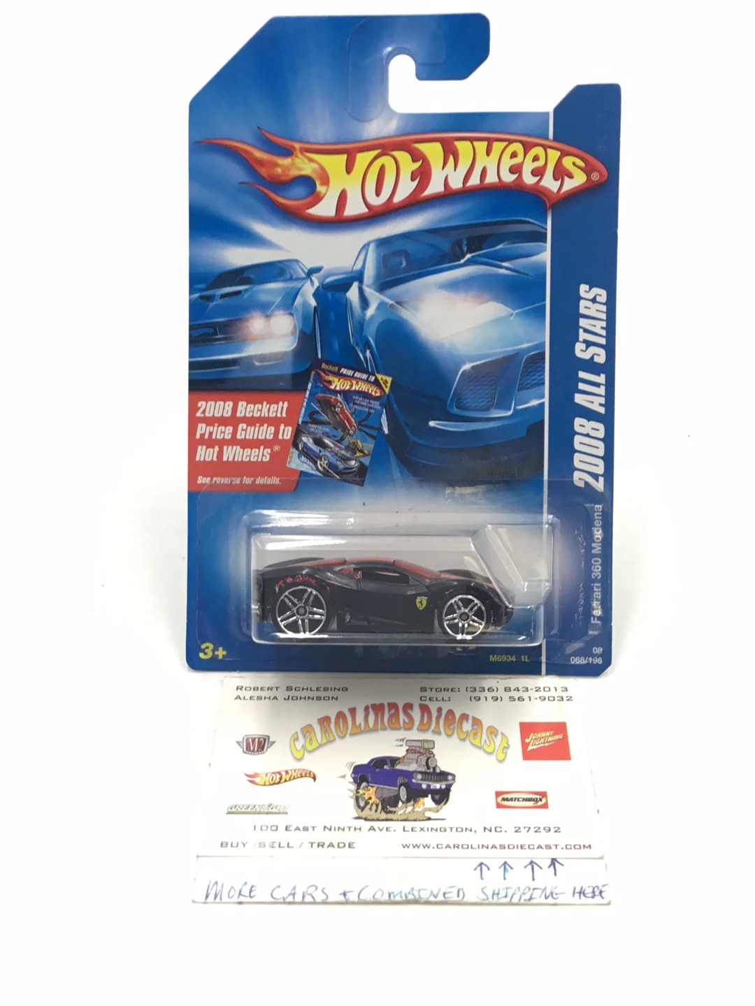 2008 Hot wheels #68 Ferrari 360 Modena RR8