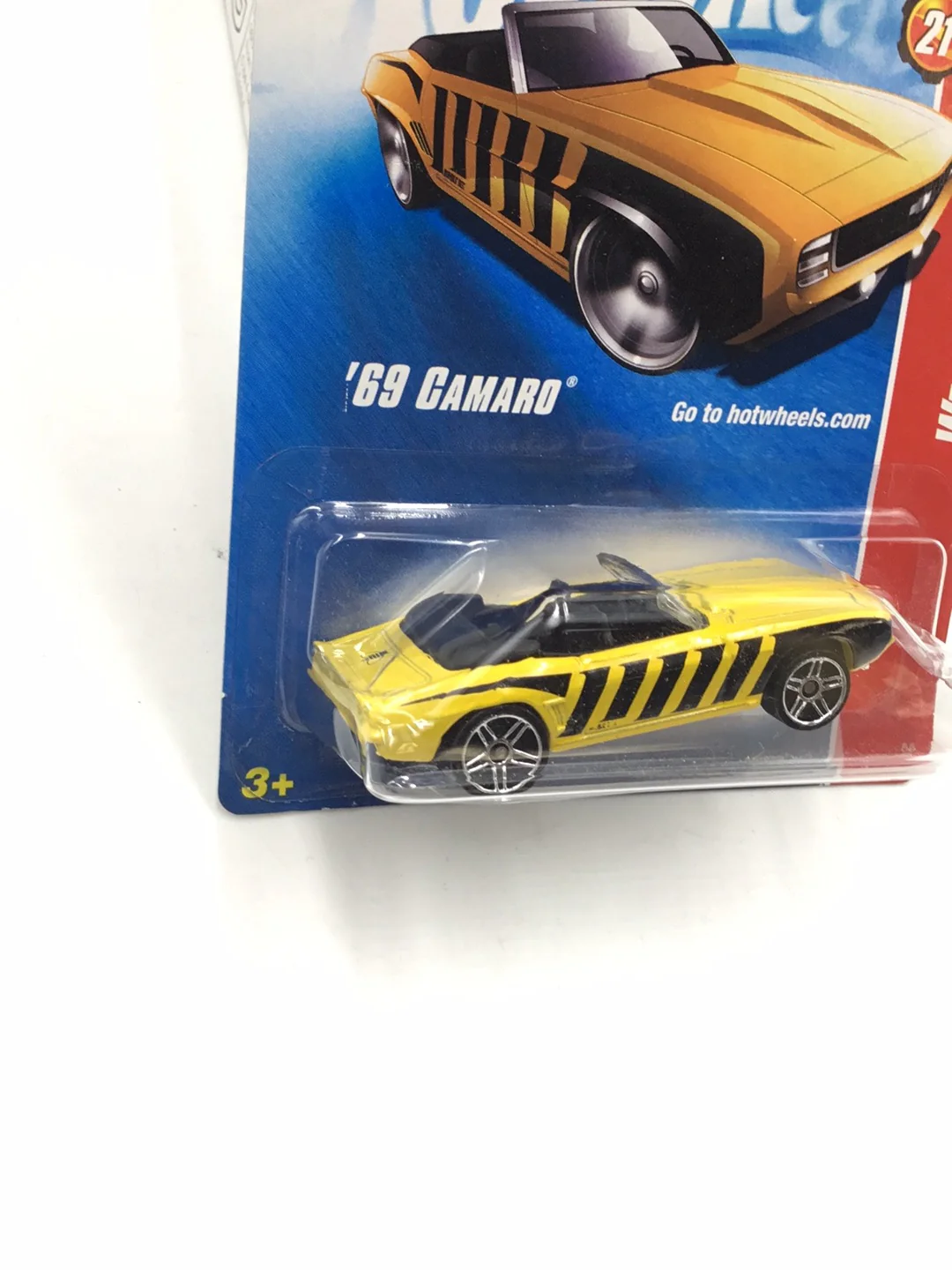 2008 Hot wheels #97 69 Camaro (Bad Card) DD9 - Image 3