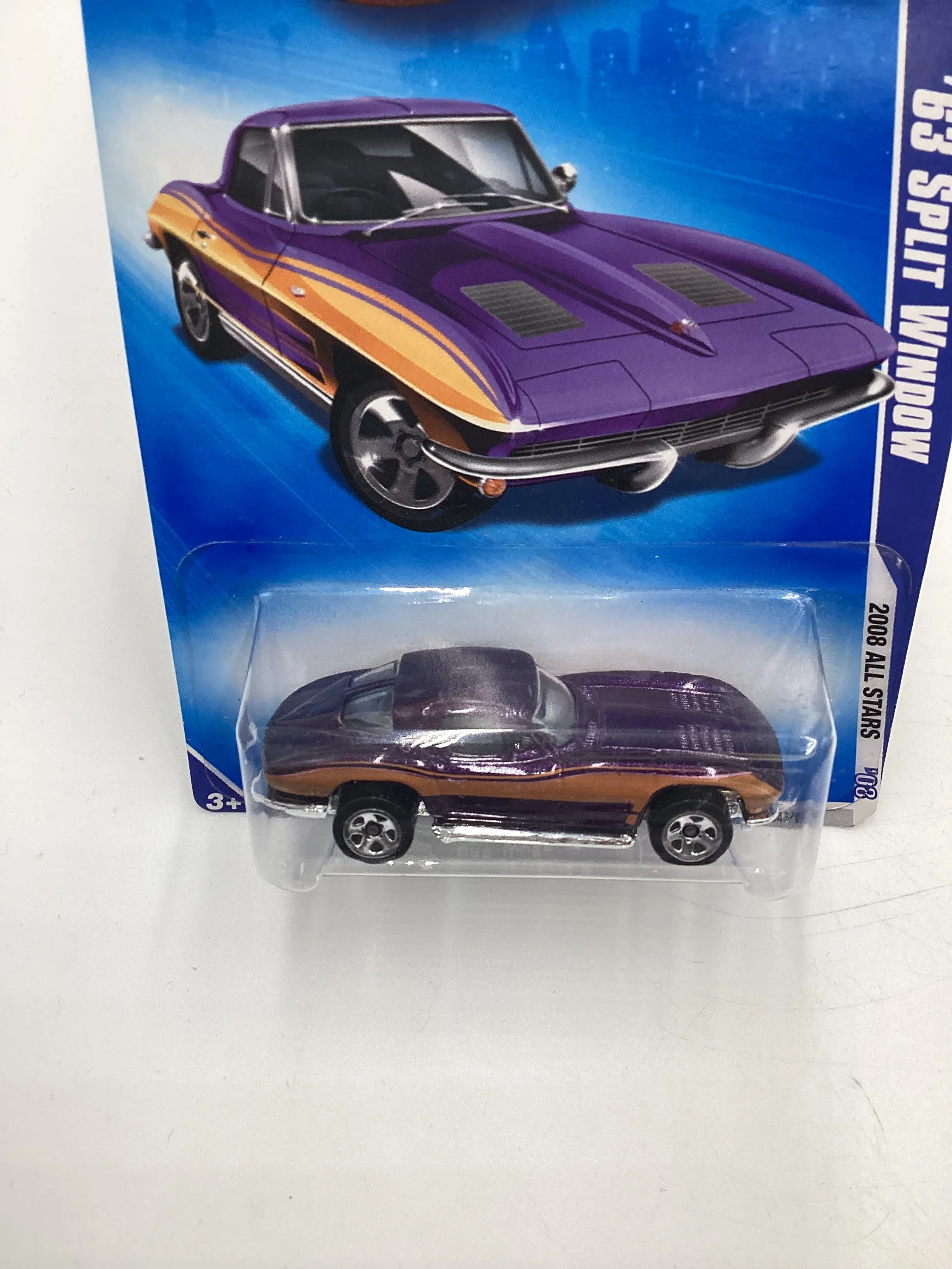 2008 Hot Wheels All Stars #45 63 Split Window Purple 16B - Image 6