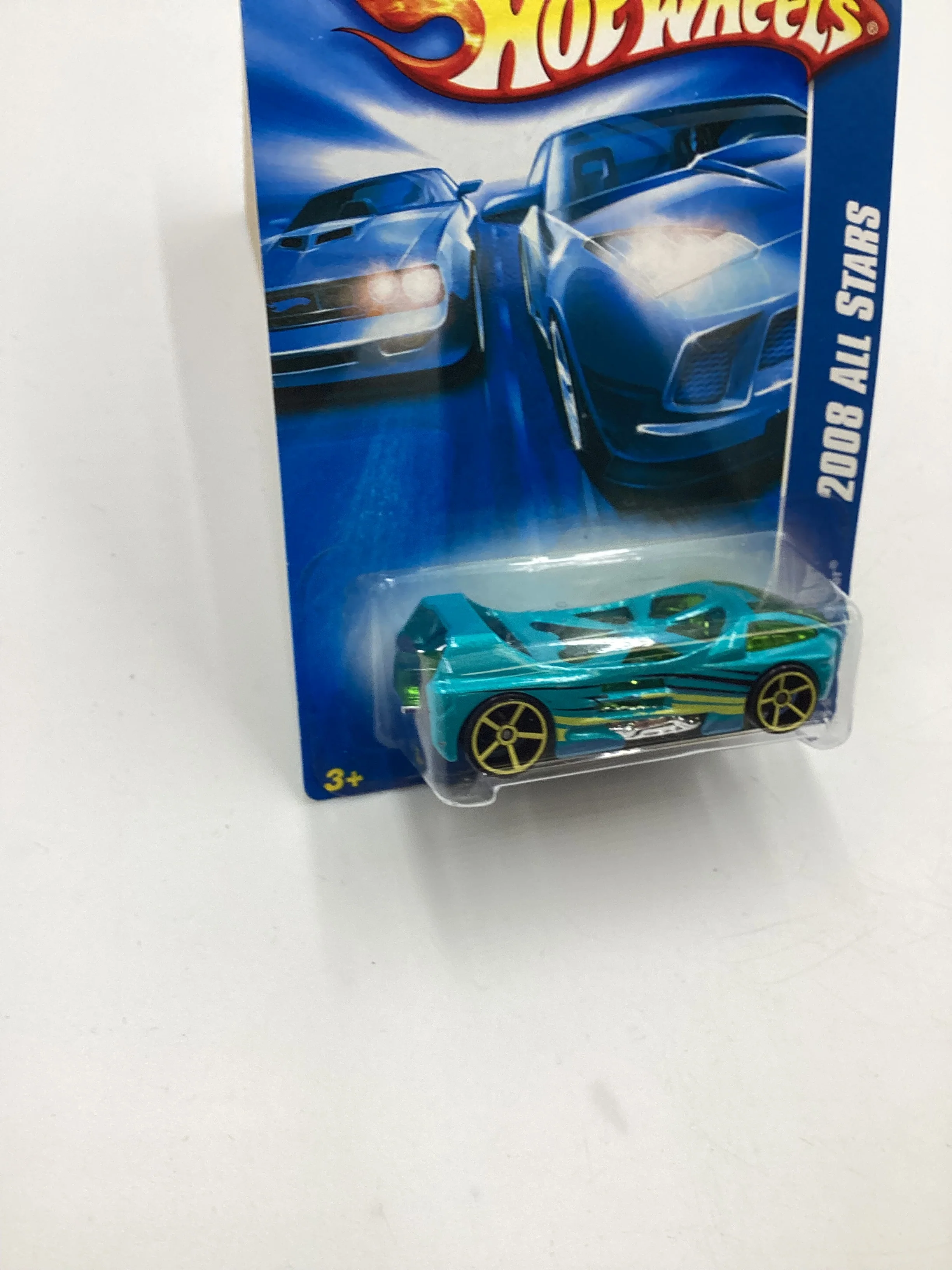 2008 Hot Wheels All Stars #46 Night Burner Blue EE8 - Image 6