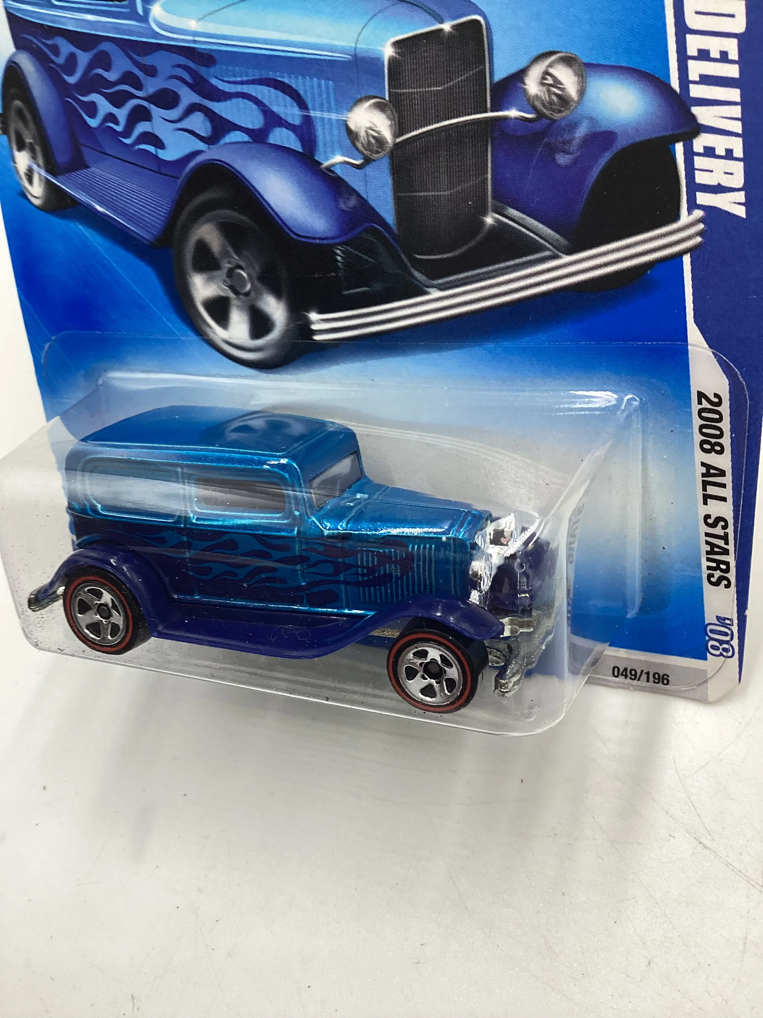 2008 Hot Wheels All Stars #49 32 Ford Delivery Blue 31D - Image 4