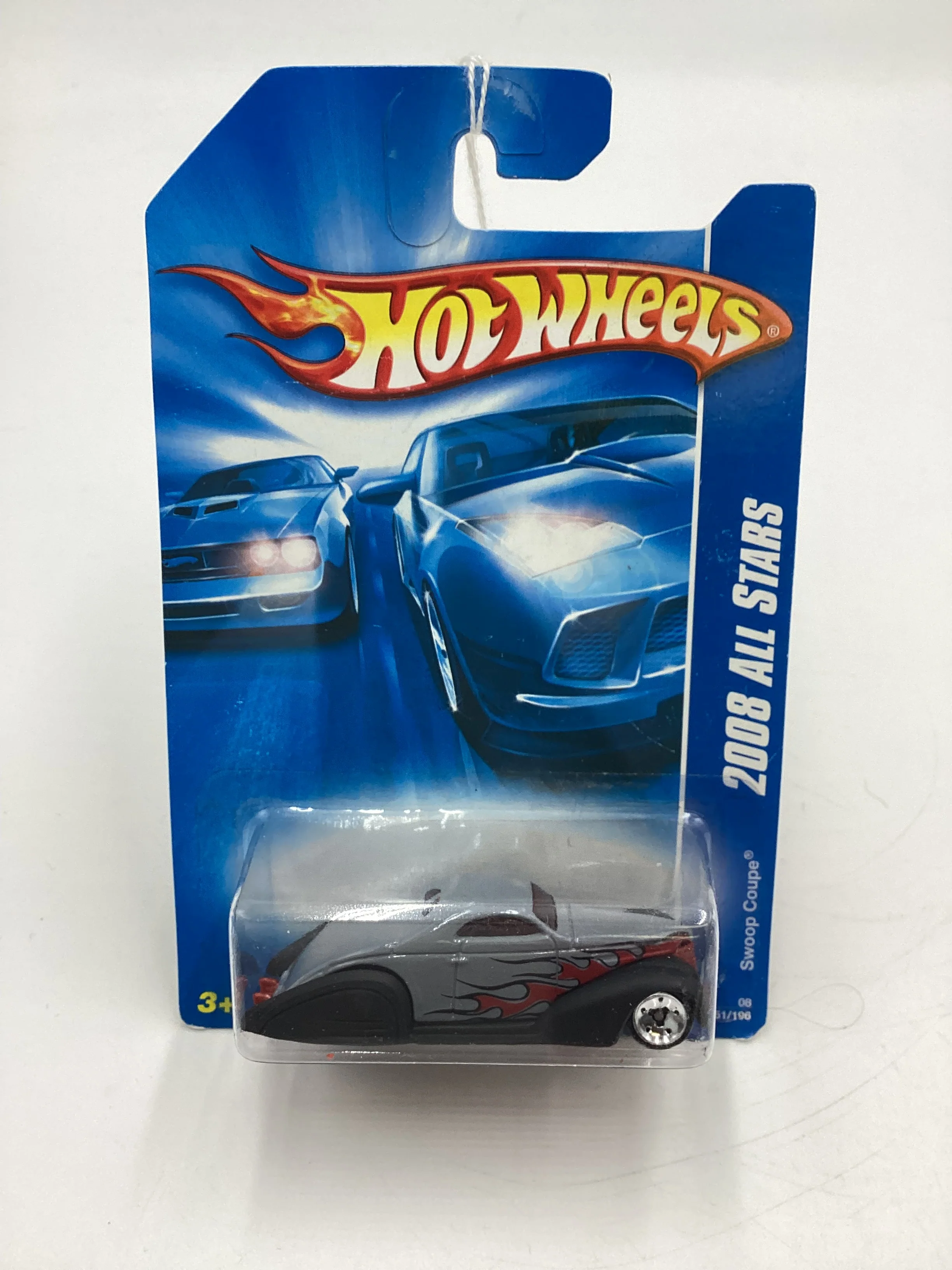 2008 Hot Wheels All Stars #51 Swoop Coupe Gray Z3 - Image 2