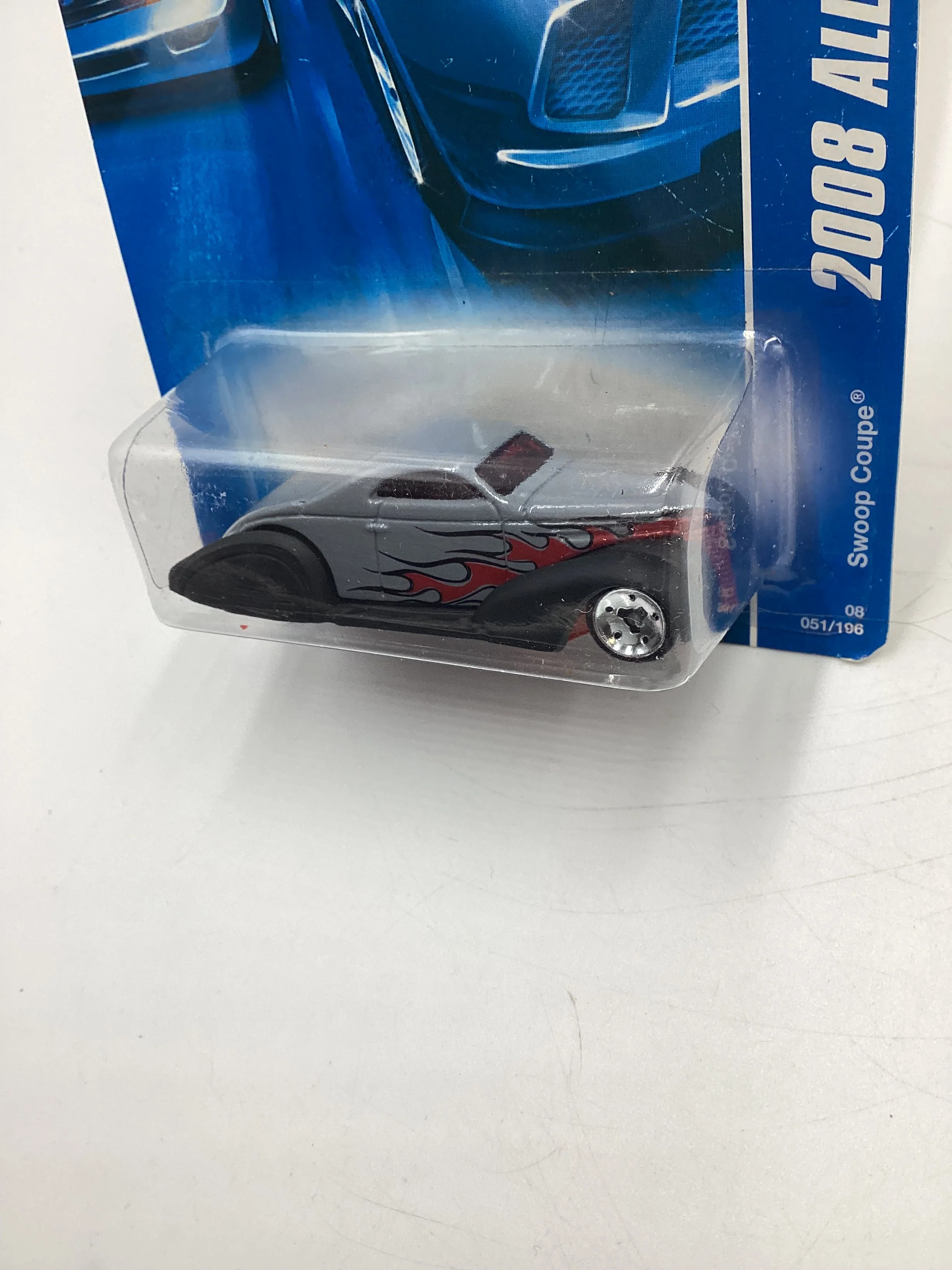 2008 Hot Wheels All Stars #51 Swoop Coupe Gray Z3 - Image 4