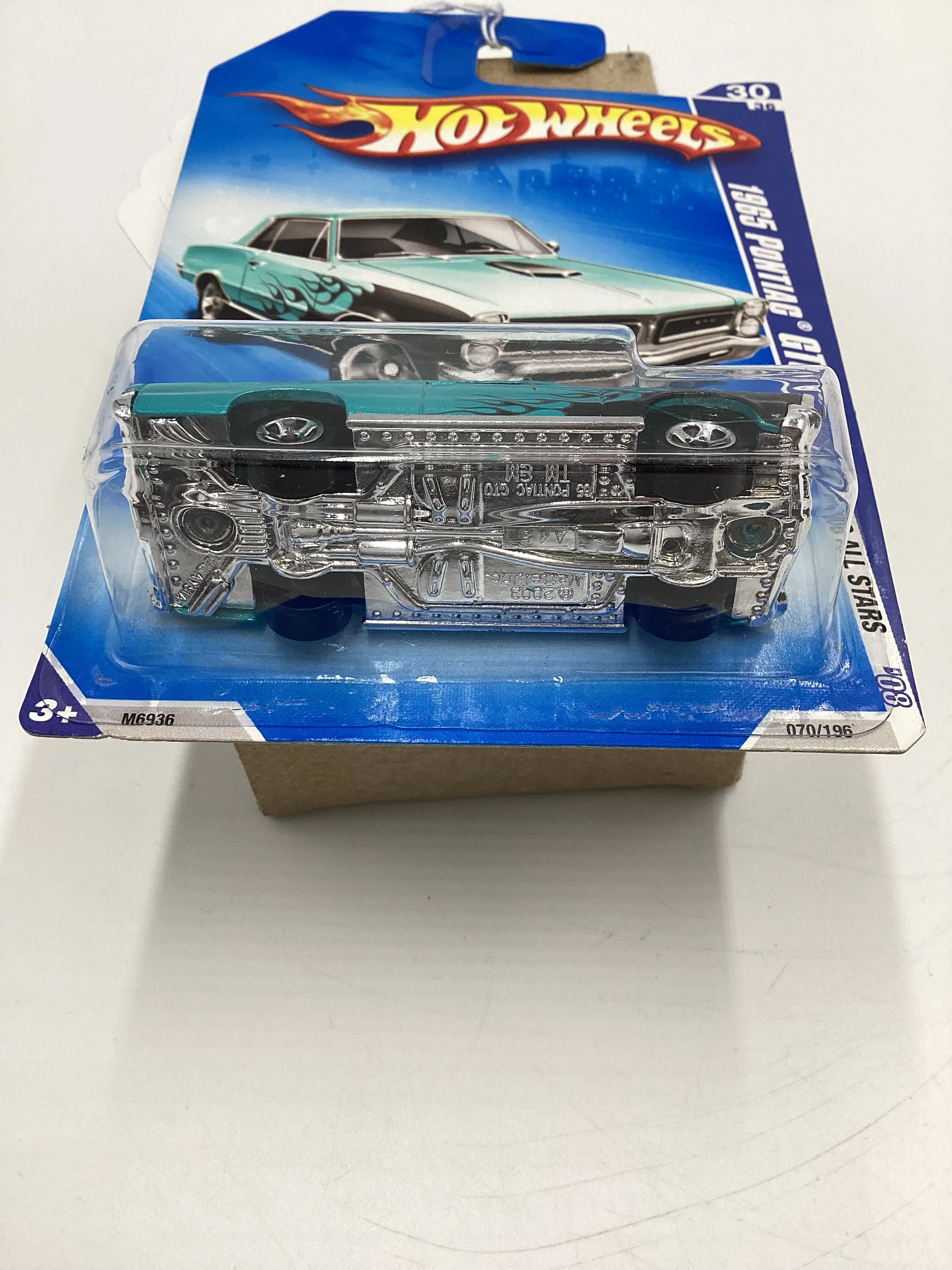 2008 Hot Wheels All Stars #70 1965 Pontiac GTO Blue 52G - Image 8
