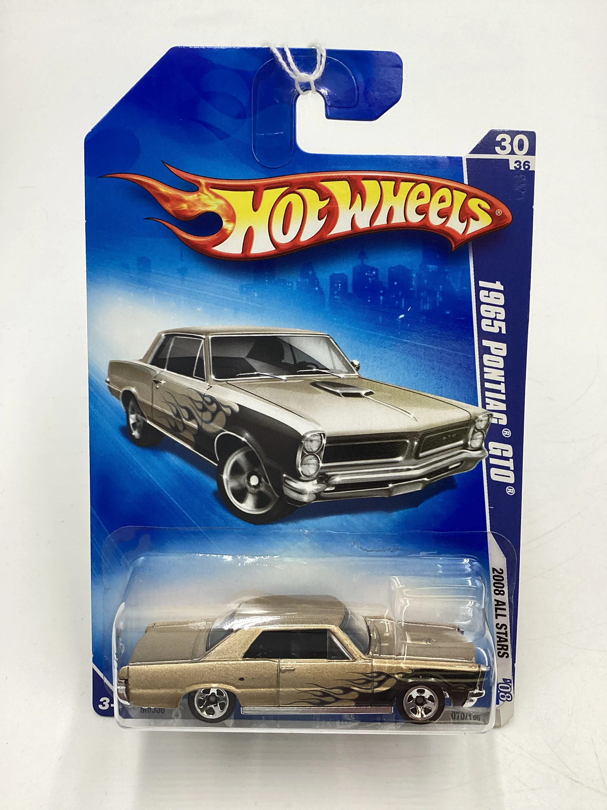 2008 Hot Wheels All Stars #70 1965 Pontiac GTO Gold Kmart Exclusive 35B - Image 2