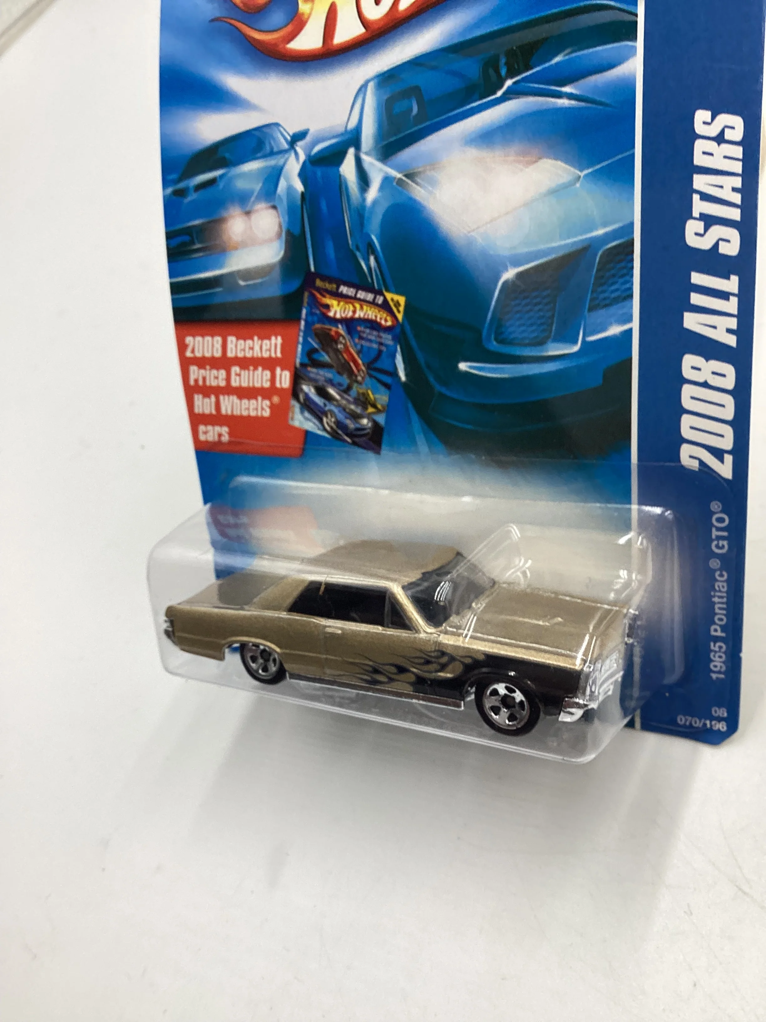 2008 Hot Wheels All Stars #70 1965 Pontiac GTO Gold Alt Art Card Kmart Exclusive 239B - Image 4