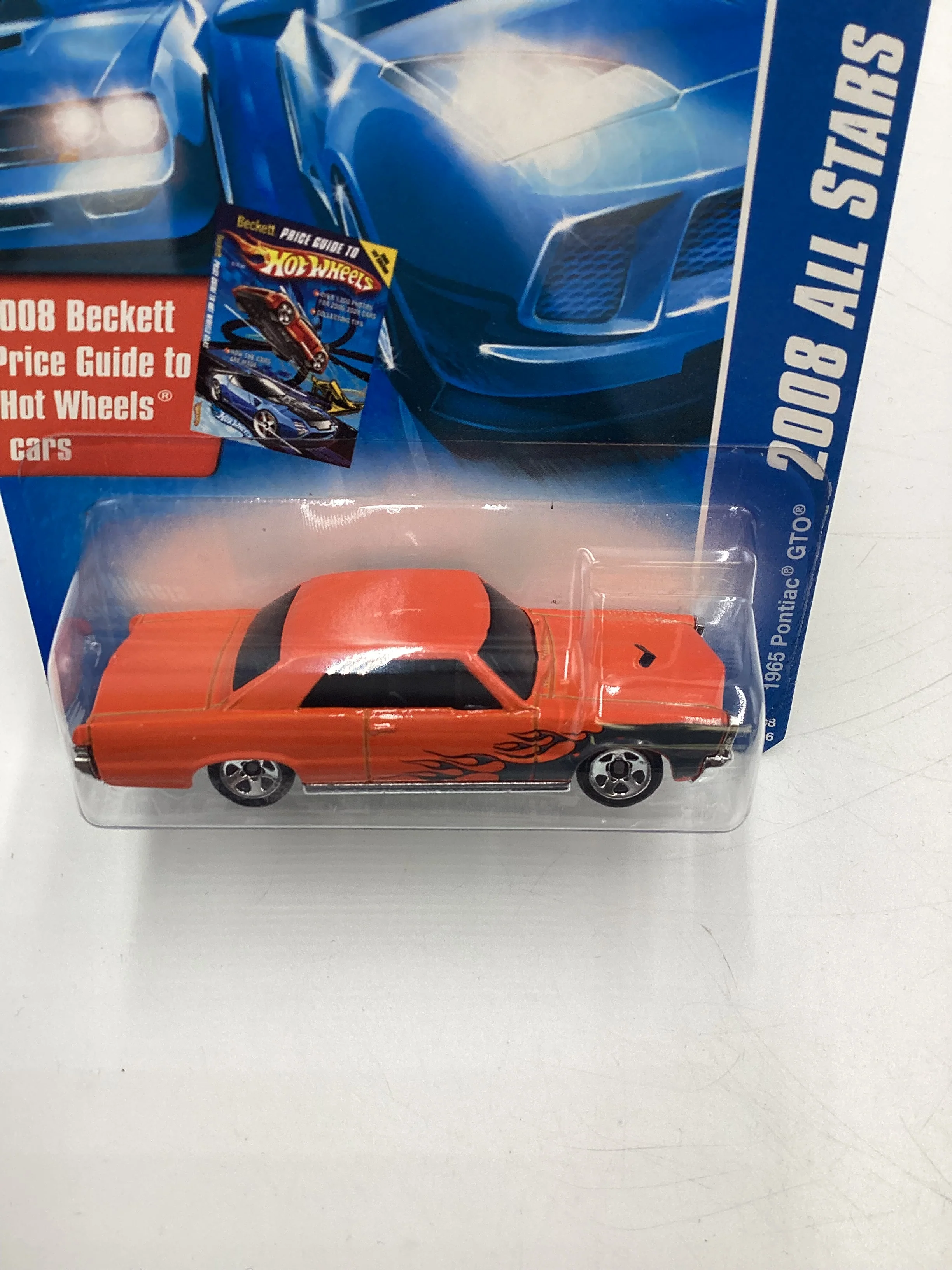 2008 Hot Wheels All Stars #70 1965 Pontiac GTO Orange 54G - Image 6