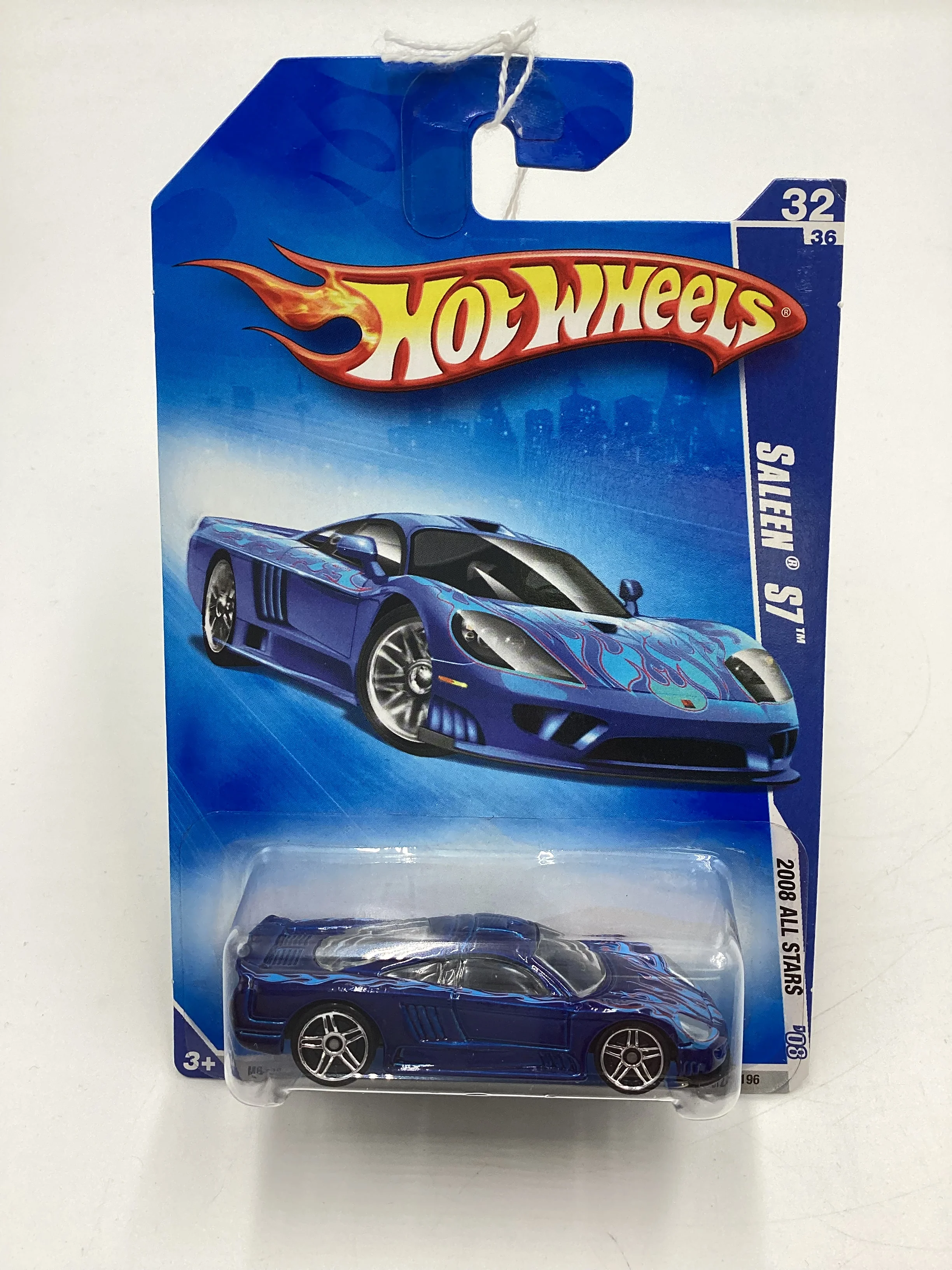 2008 Hot Wheels All Stars #72 Saleen S7 Blue 28D - Image 2