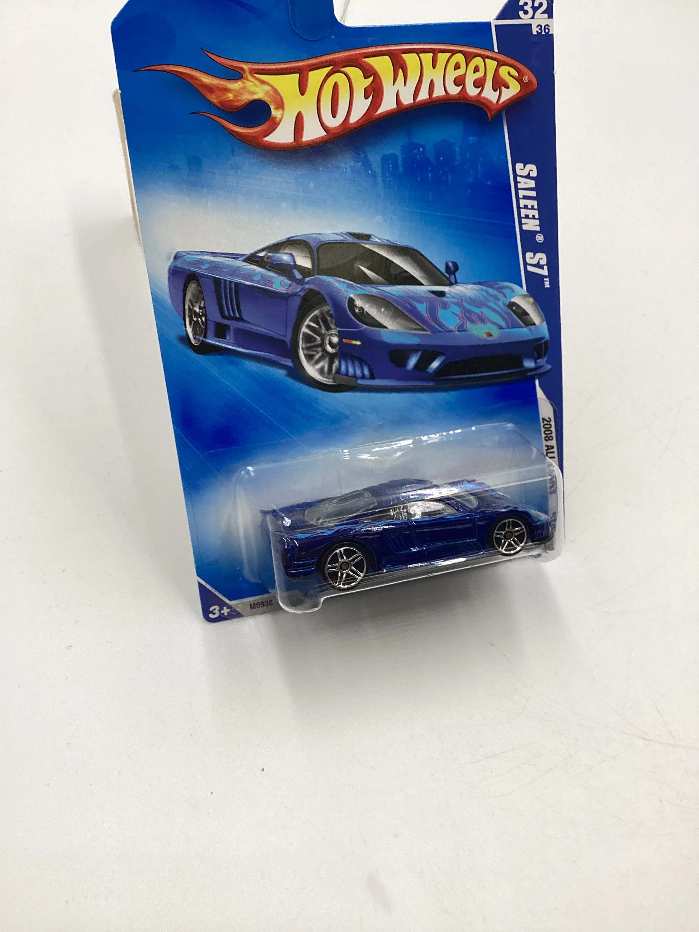 2008 Hot Wheels All Stars #72 Saleen S7 Blue 28D - Image 5
