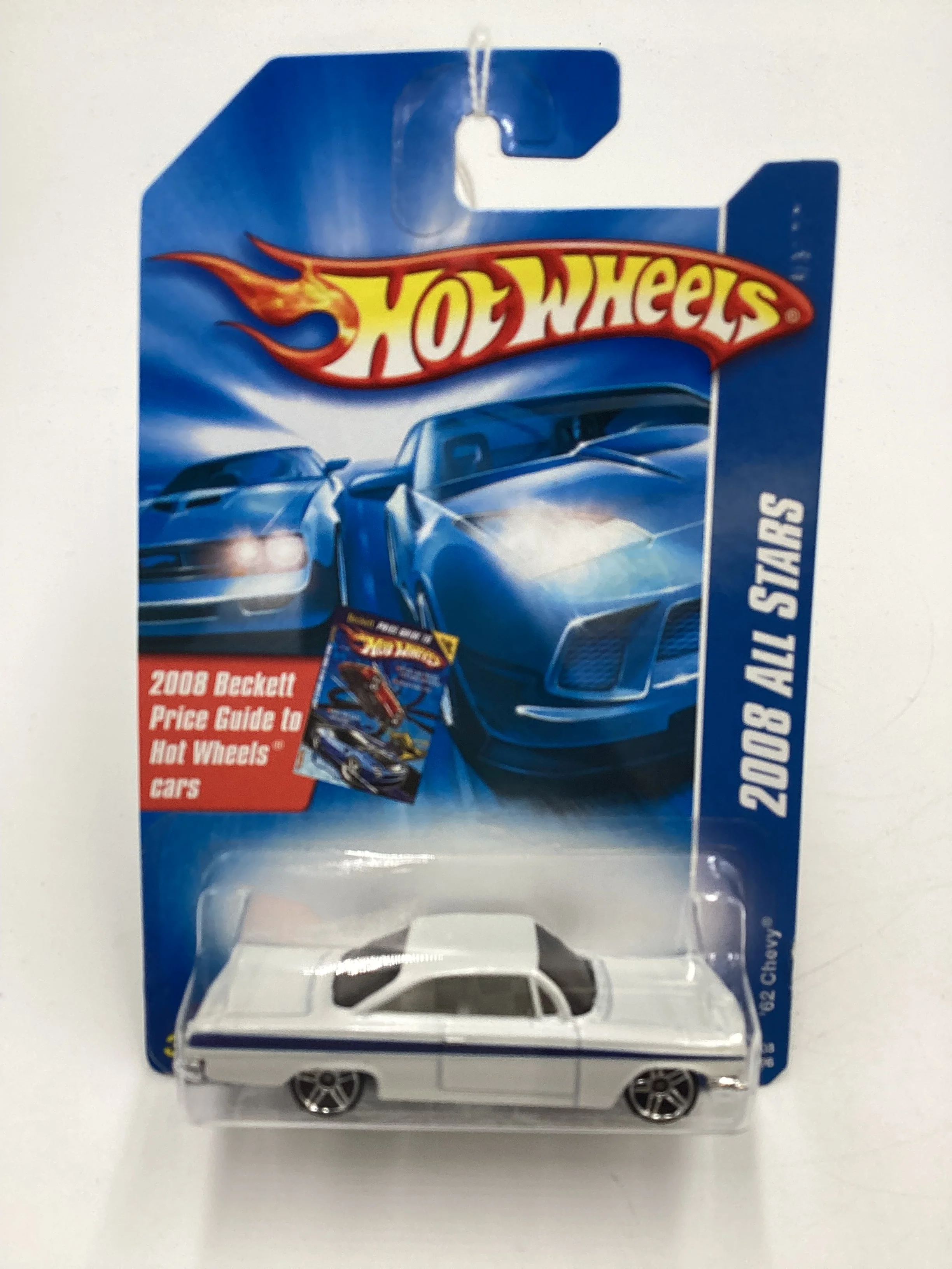 2008 Hot Wheels All Stars #76 62 Chevy White 14H - Image 2