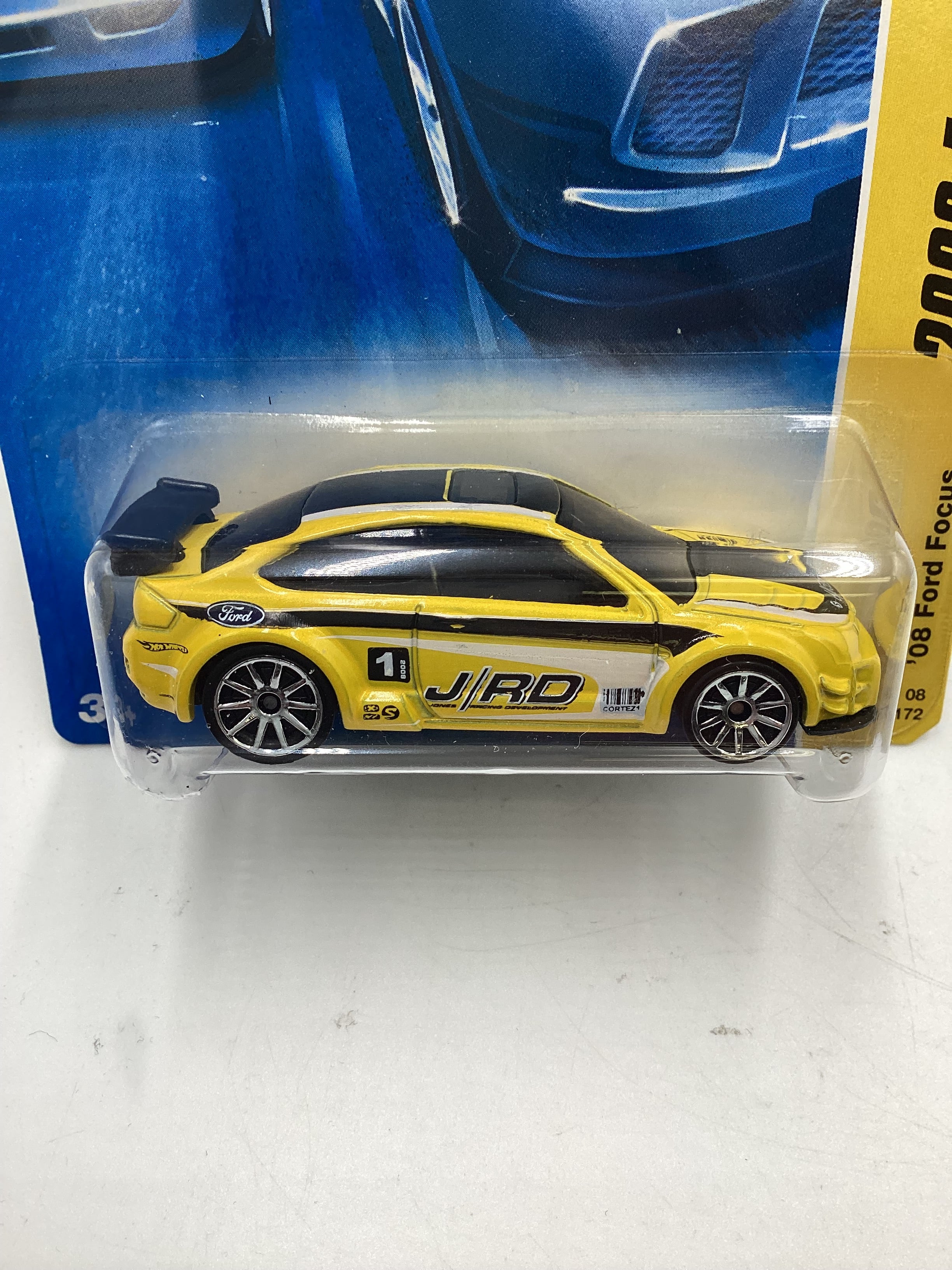 2008 Hot Wheels First Editions #31 08 Ford Focus Yellow 31B - Image 3