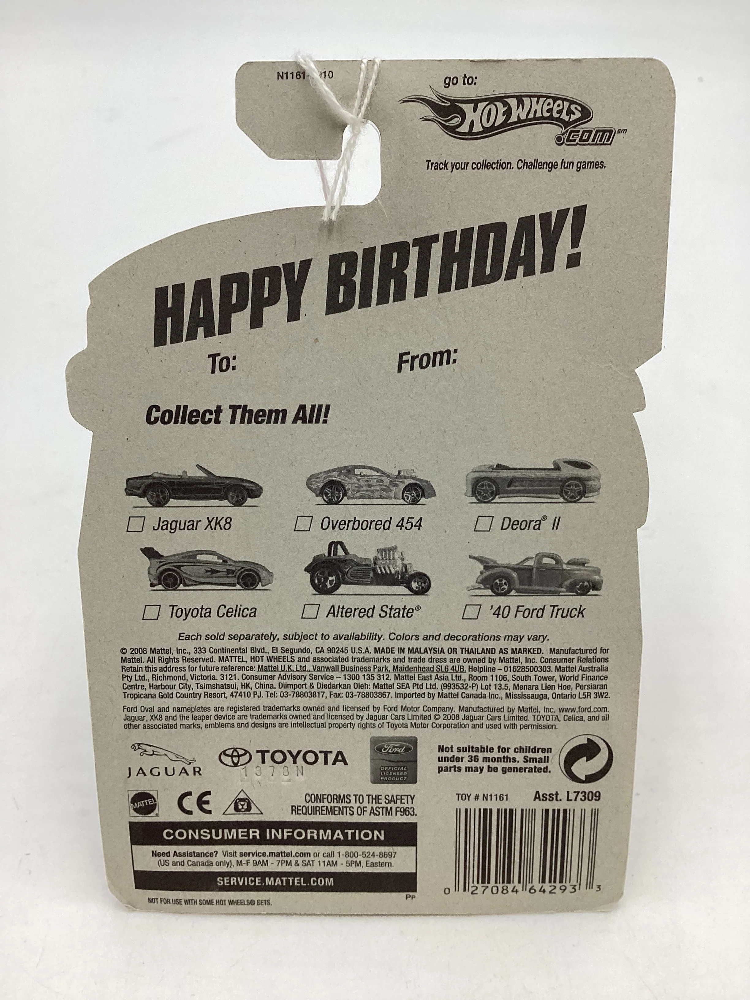 2008 Hot Wheels Happy Birthday Jaguar XK8 161E - Image 7