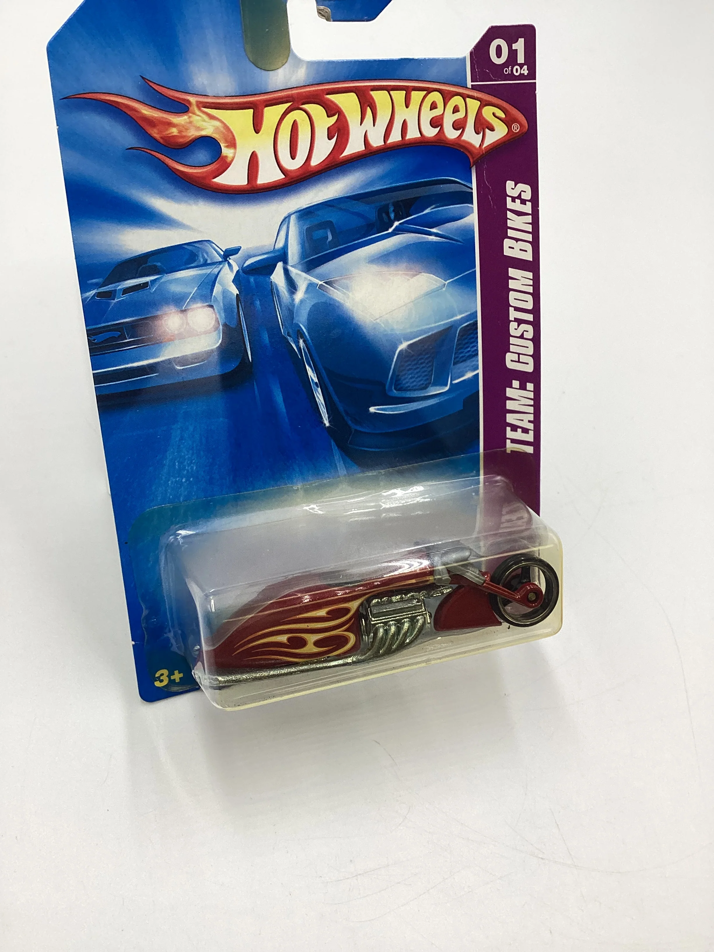 2008 Hot Wheels HW Team: Custom Bikes #149 Pit Cruiser Red 113B - Image 4