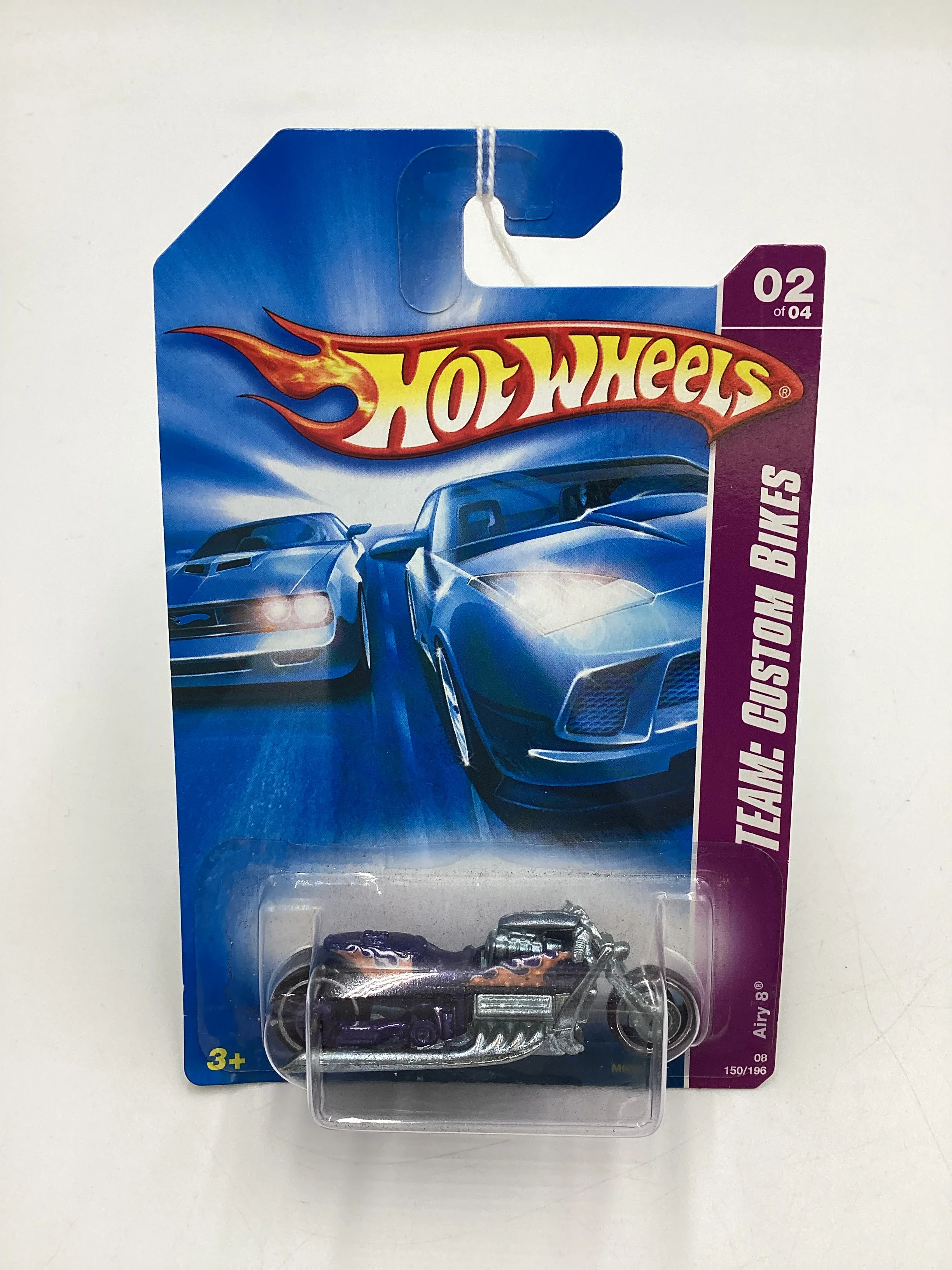 2008 Hot Wheels HW Team: Custom Bikes #150 Airy 8 Purple 113B - Image 2