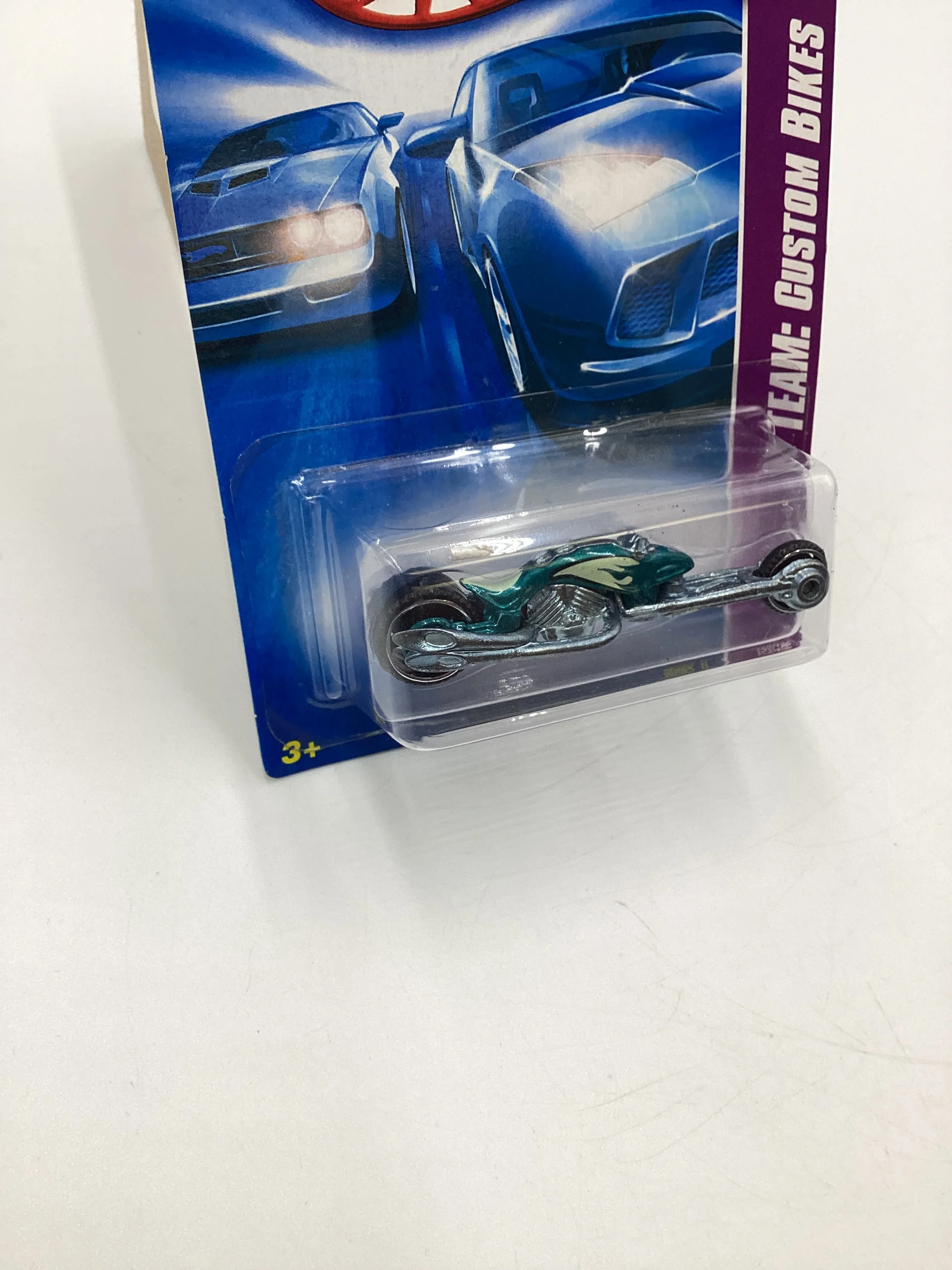 2008 Hot Wheels HW Team: Custom Bikes #152 Hammer Sled Teal 114H - Image 5