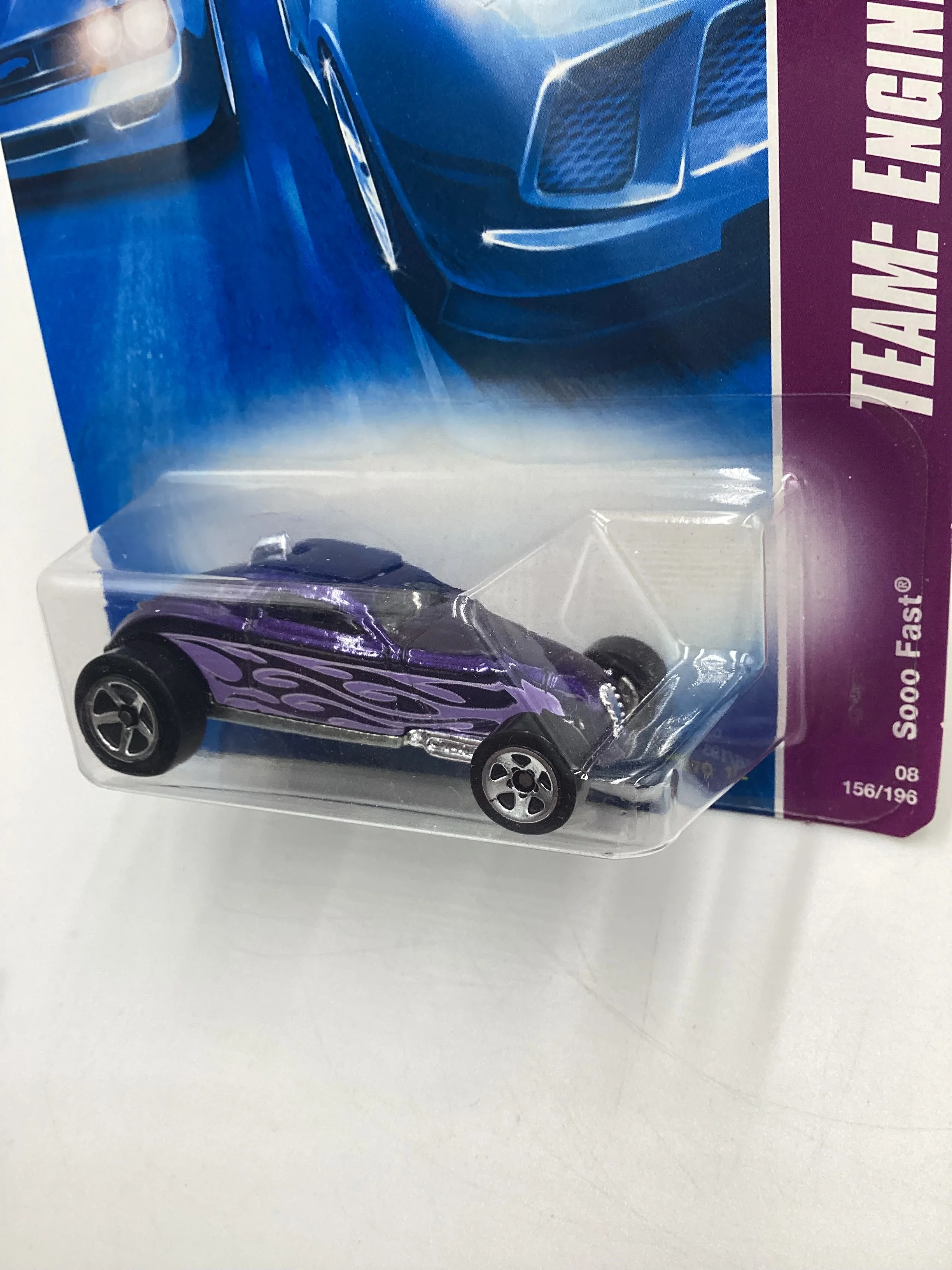 2008 Hot Wheels HW Team: Engine Revealers #156 Soooo Fast Purple AA4 - Image 4