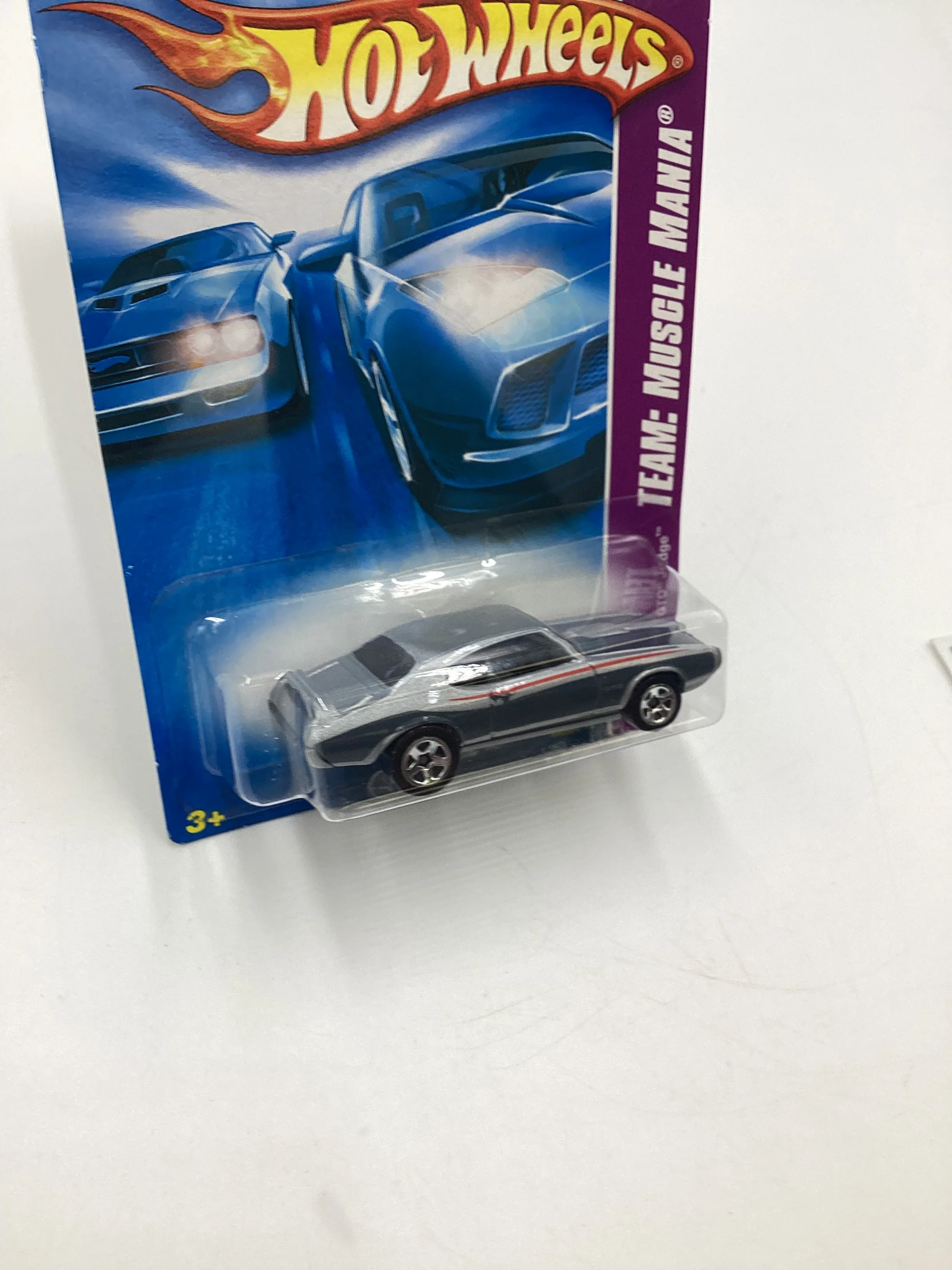 2008 Hot Wheels HW Team: Muscle Mania #133 Pontiac GTO Judge Silver 44C - Image 5