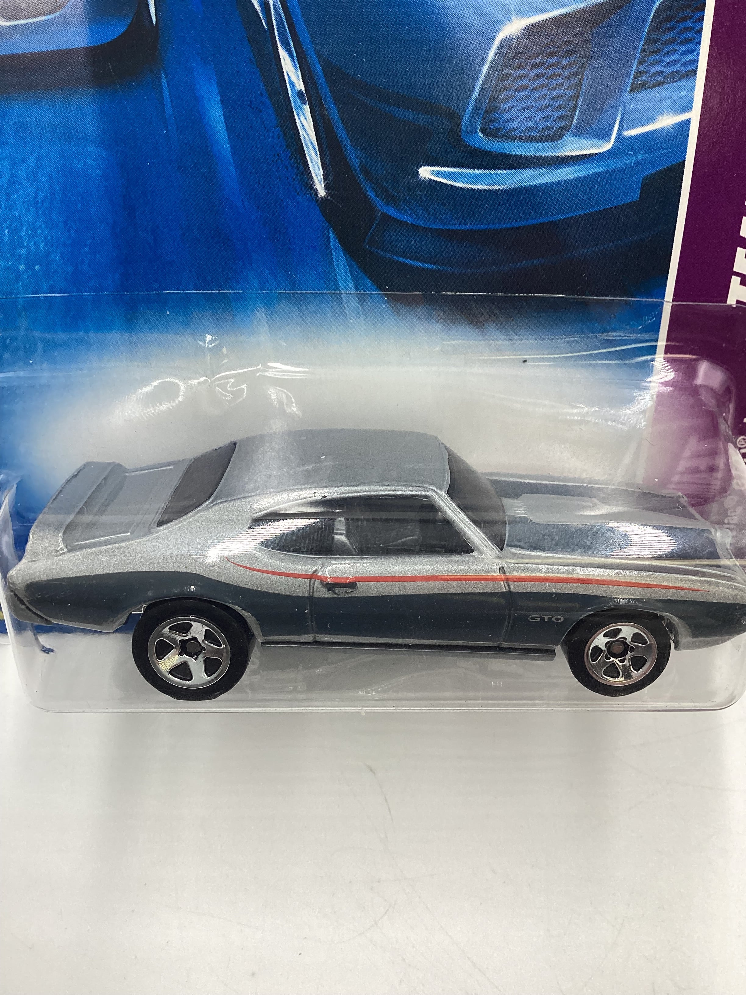 2008 Hot Wheels HW Team: Muscle Mania #133 Pontiac GTO Judge Silver Card Not Perfect 44C - Image 3