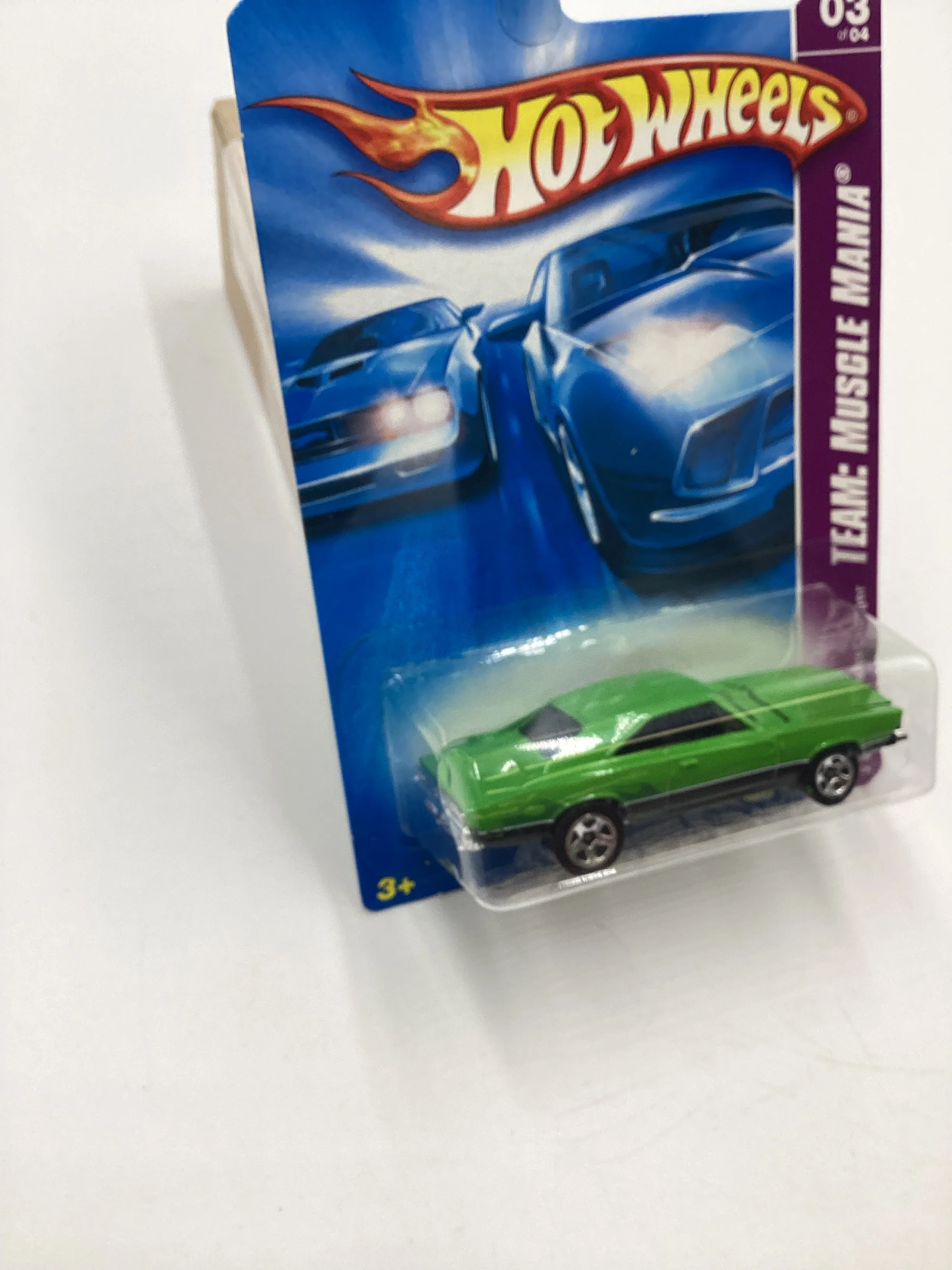 2008 Hot Wheels HW Team Muscle Mania #135 69 Dodge Charger Green opening hood 46E - Image 5