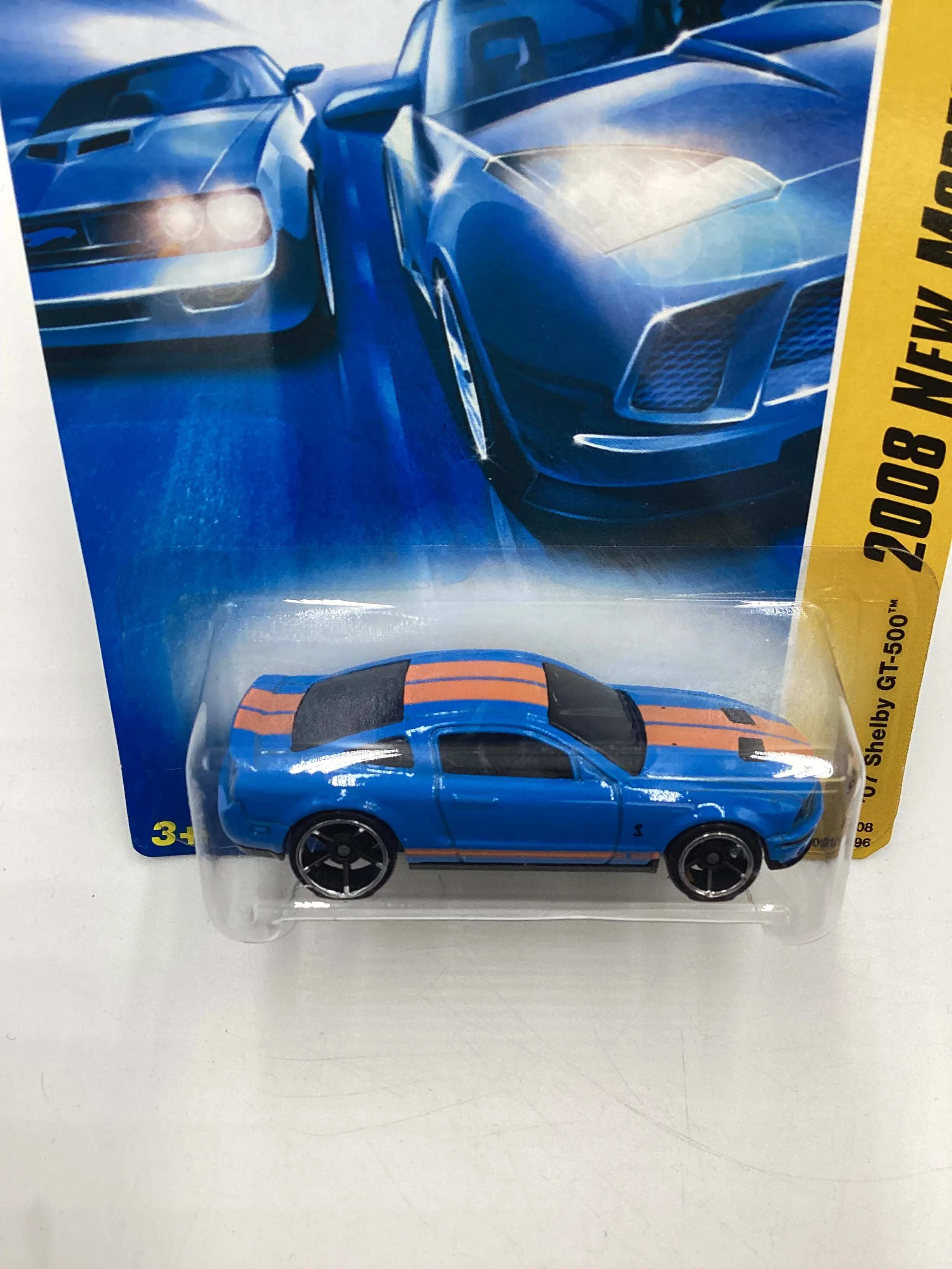 2008 Hot Wheels New Models #1 07 Shelby GT-500 Blue 23G - Image 5