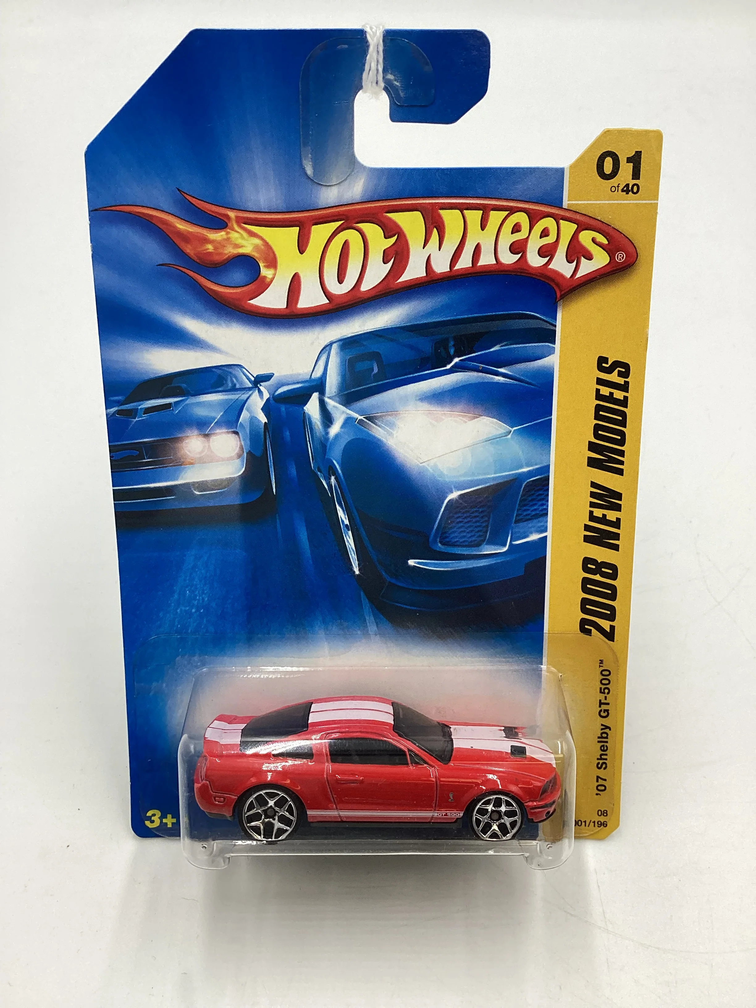 2008 Hot Wheels New Models #1 07 Shelby GT-500 Red 25i