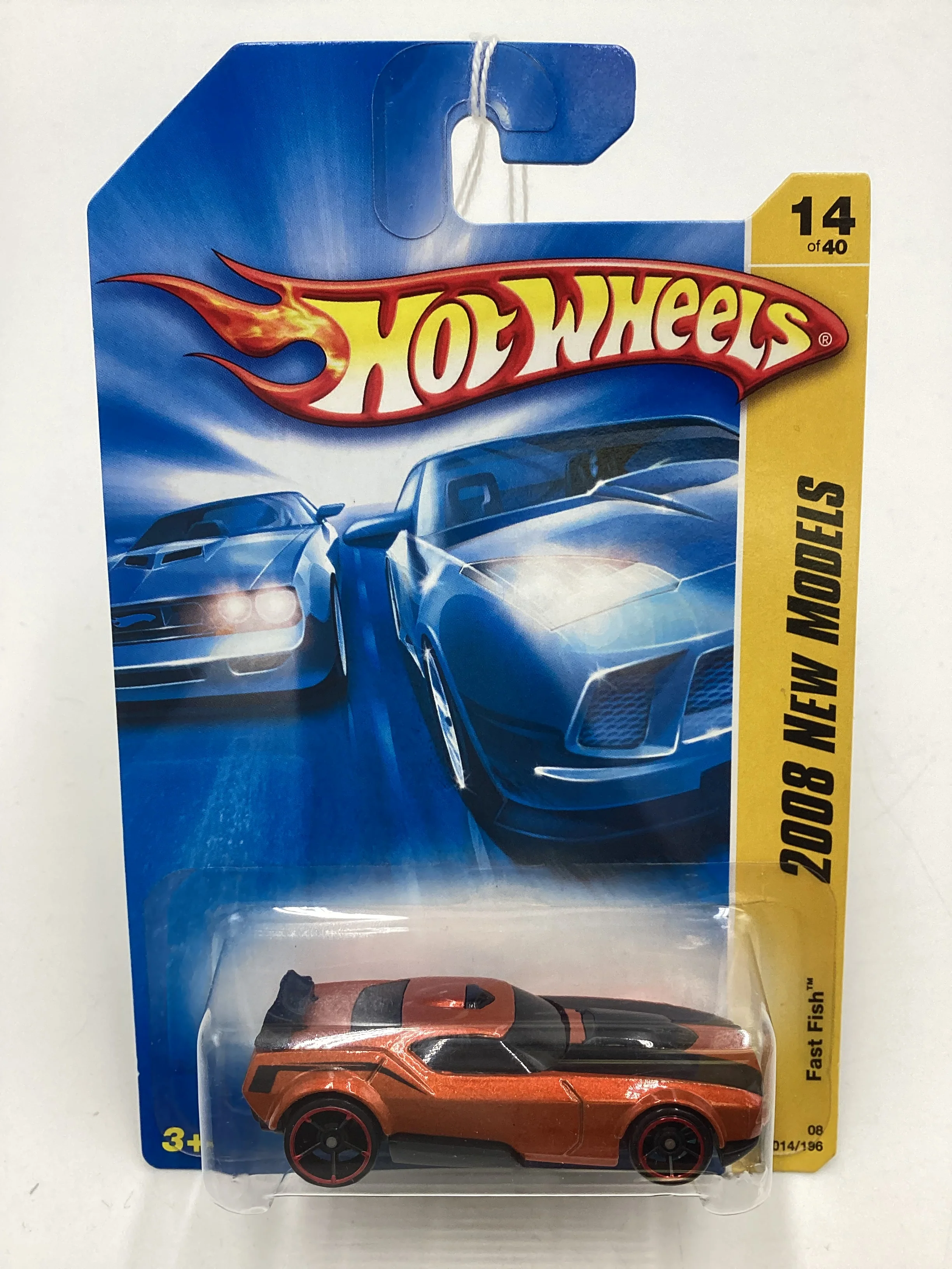 2008 Hot Wheels New Models #14 Fast Fish Orange BB6 - Image 2