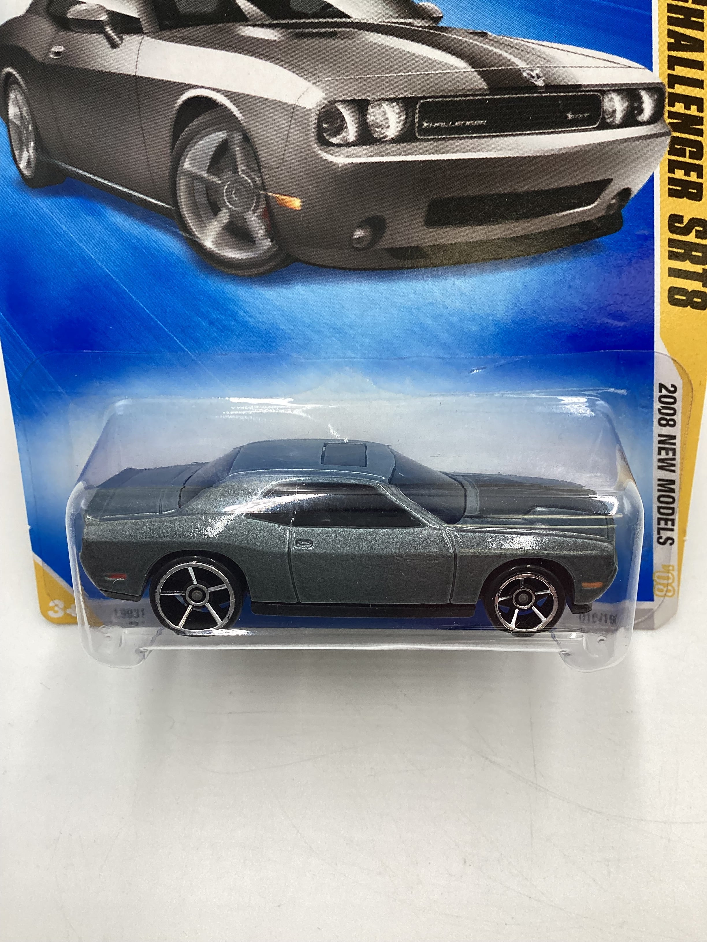 2008 Hot Wheels New Models #16 Dodge Challenger SRT8 Gray Kmart Exclusive 239C - Image 6
