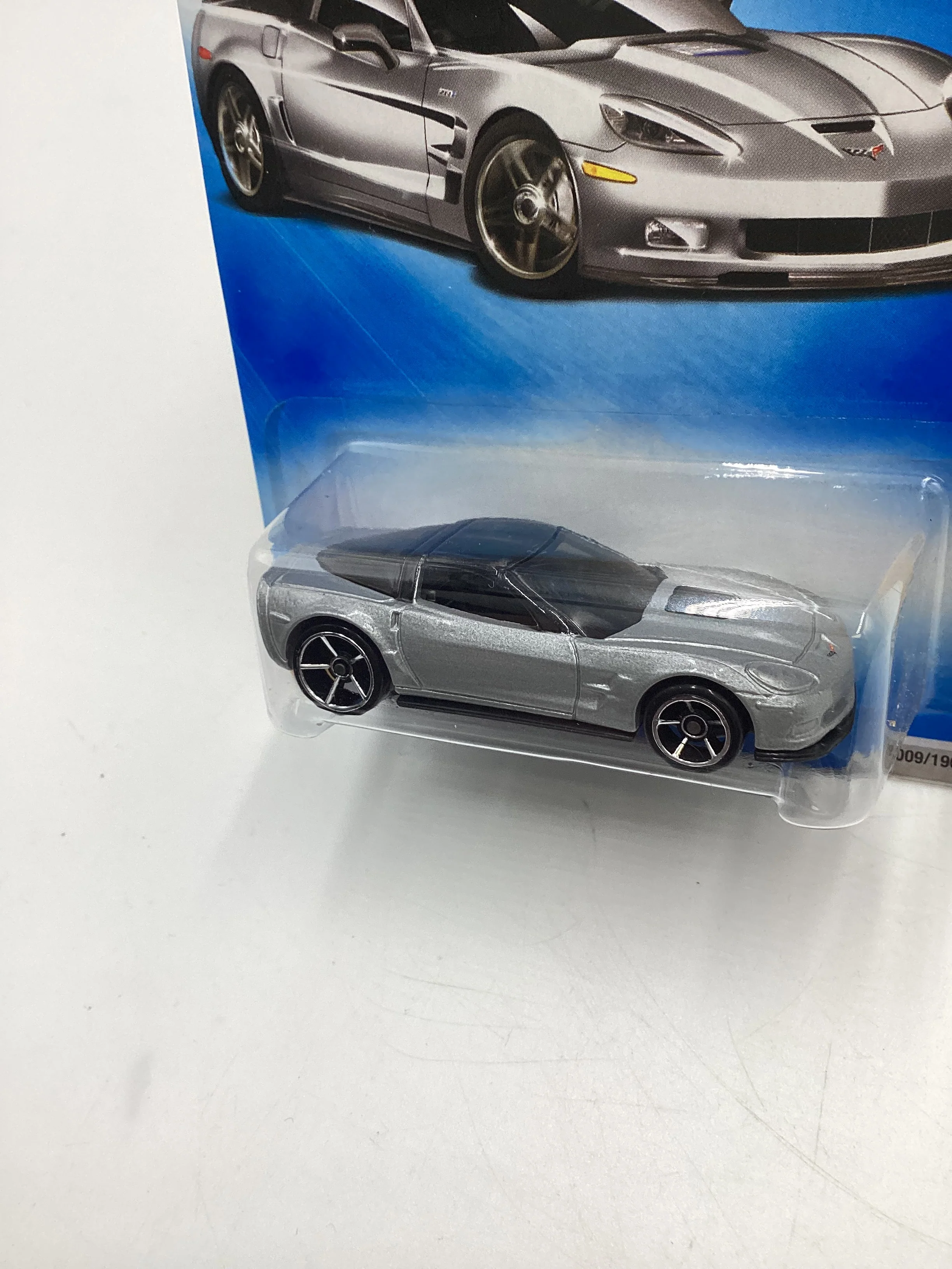 2008 Hot Wheels New Models #9 09 Corvette ZR1 Silver SR - Image 5