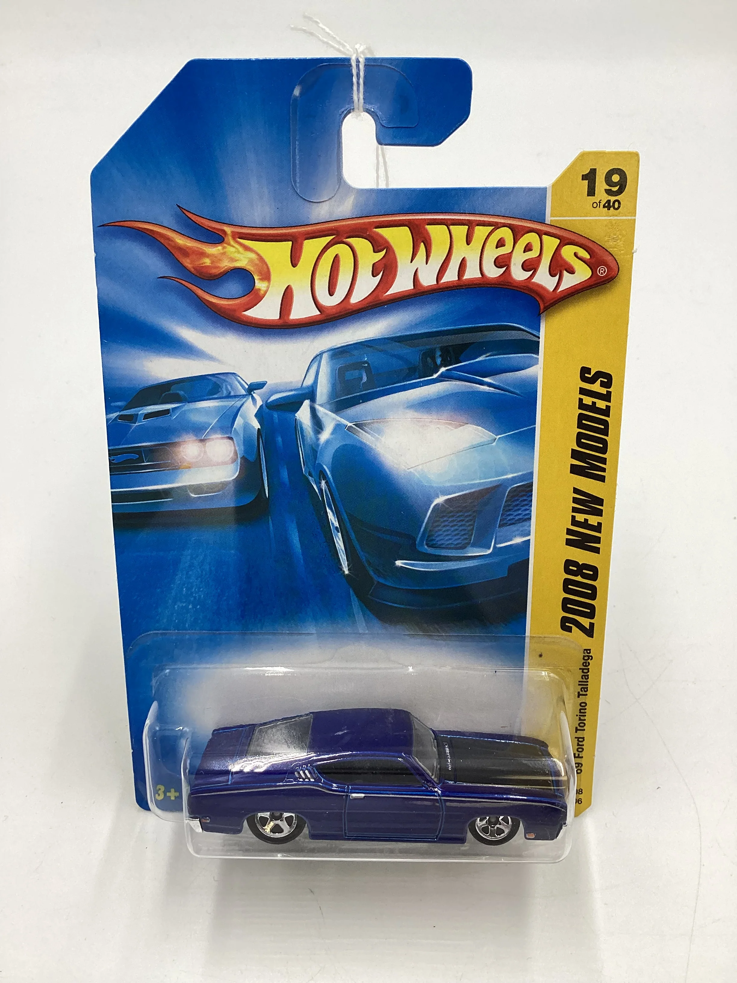 2008 Hot Wheels New Models #19 69 Ford Torino Talledega Blue 27C - Image 2