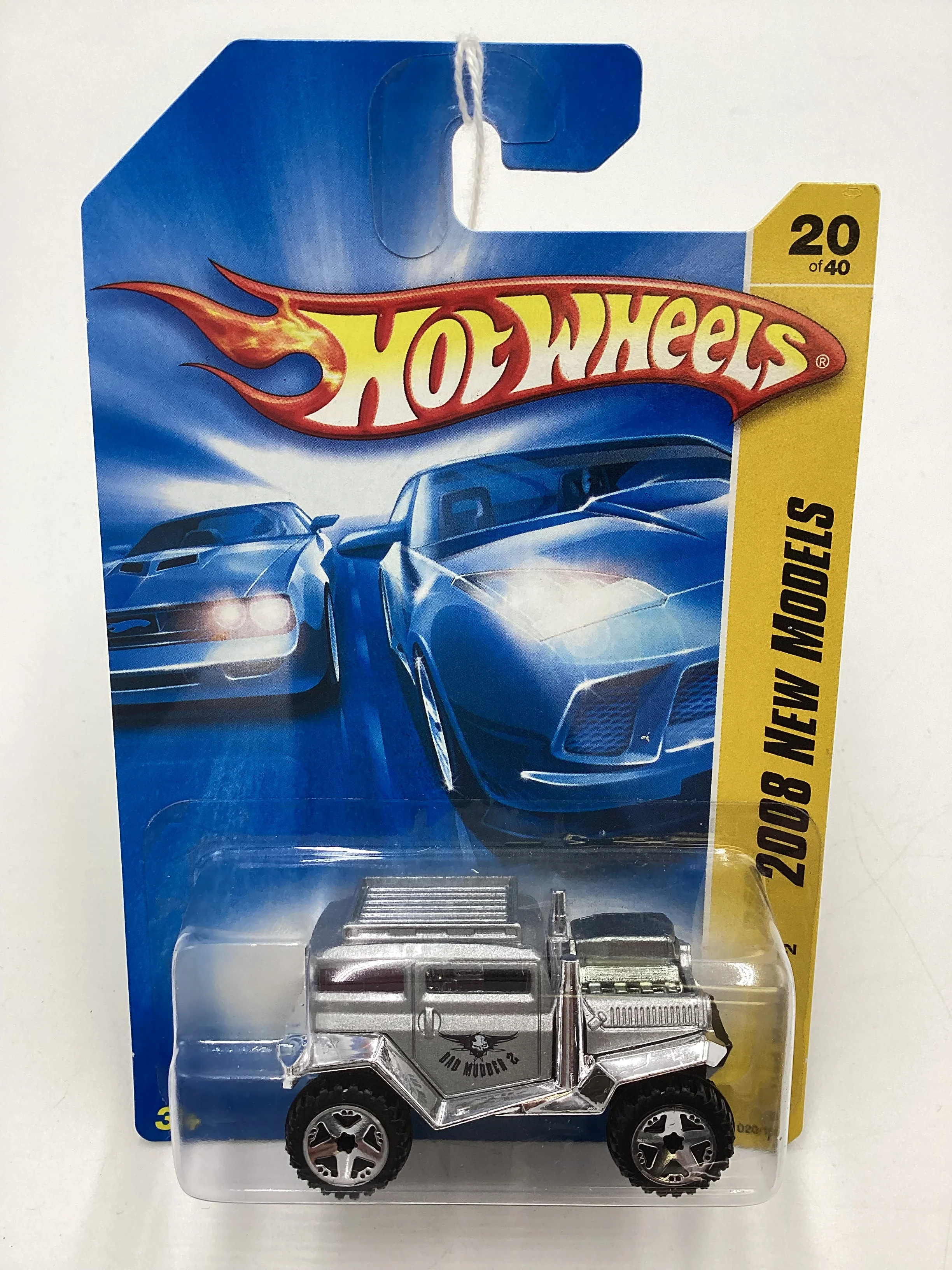 2008 Hot Wheels New Models #20 Bad Mudder 2 Silver 110i - Image 2