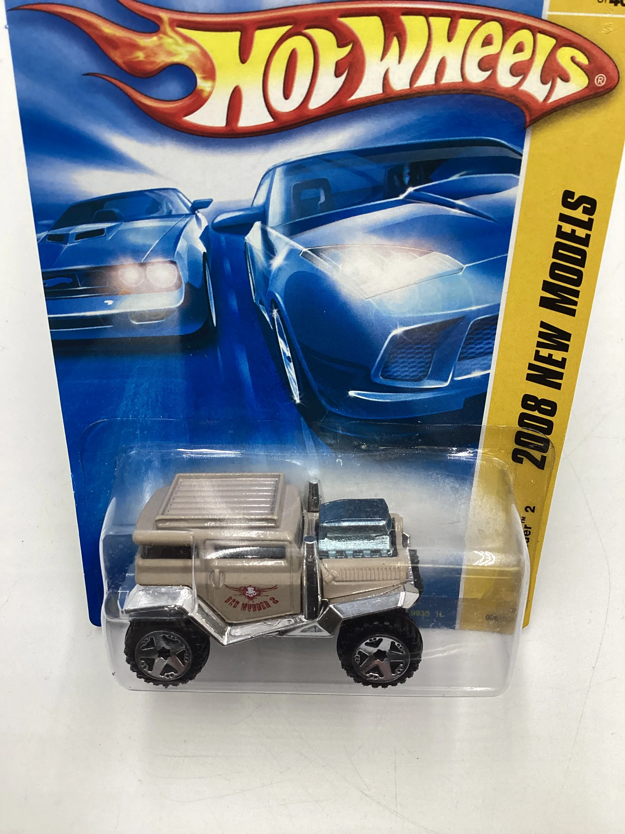 2008 Hot Wheels New Models #20 Bad Mudder 2 Tan 110i - Image 6