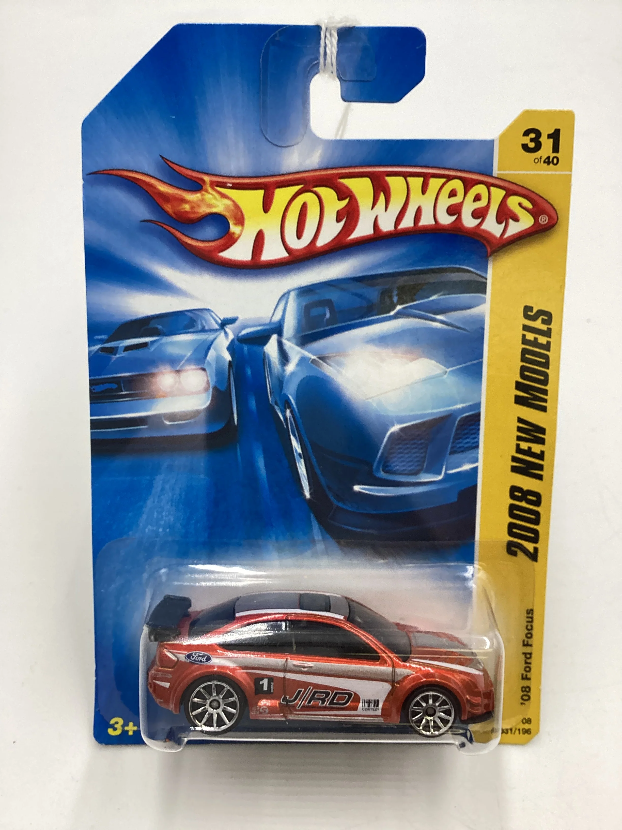 2008 Hot Wheels New Models #31 08 Ford Focus Orange 20i - Image 2
