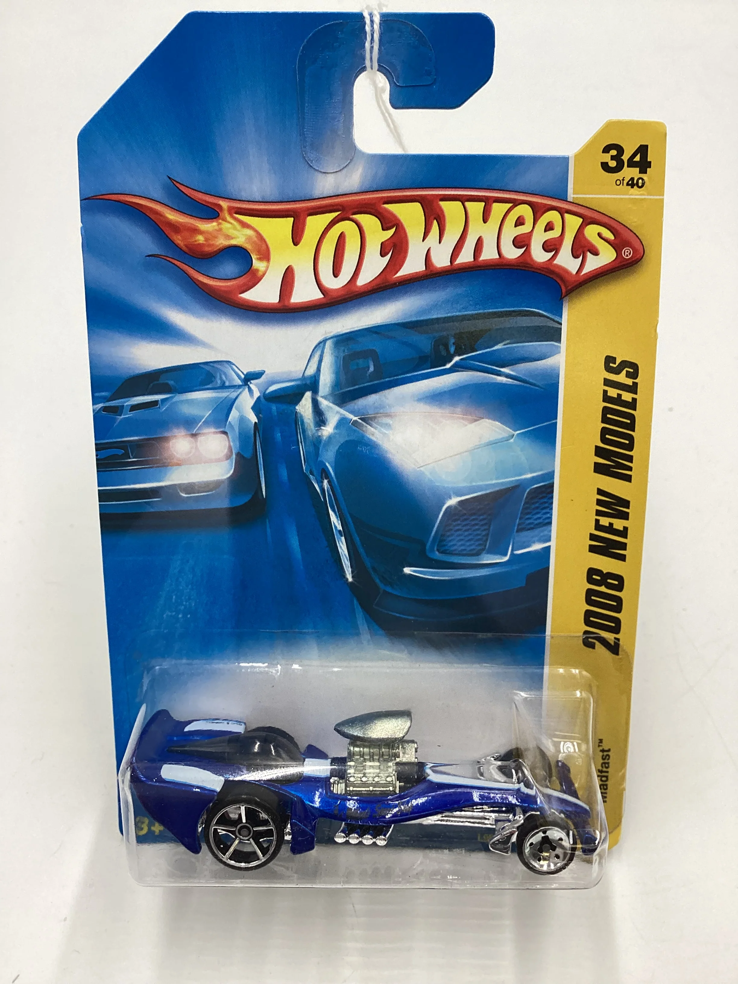 2008 Hot Wheels New Models #34 Madfast Blue BB3 - Image 2