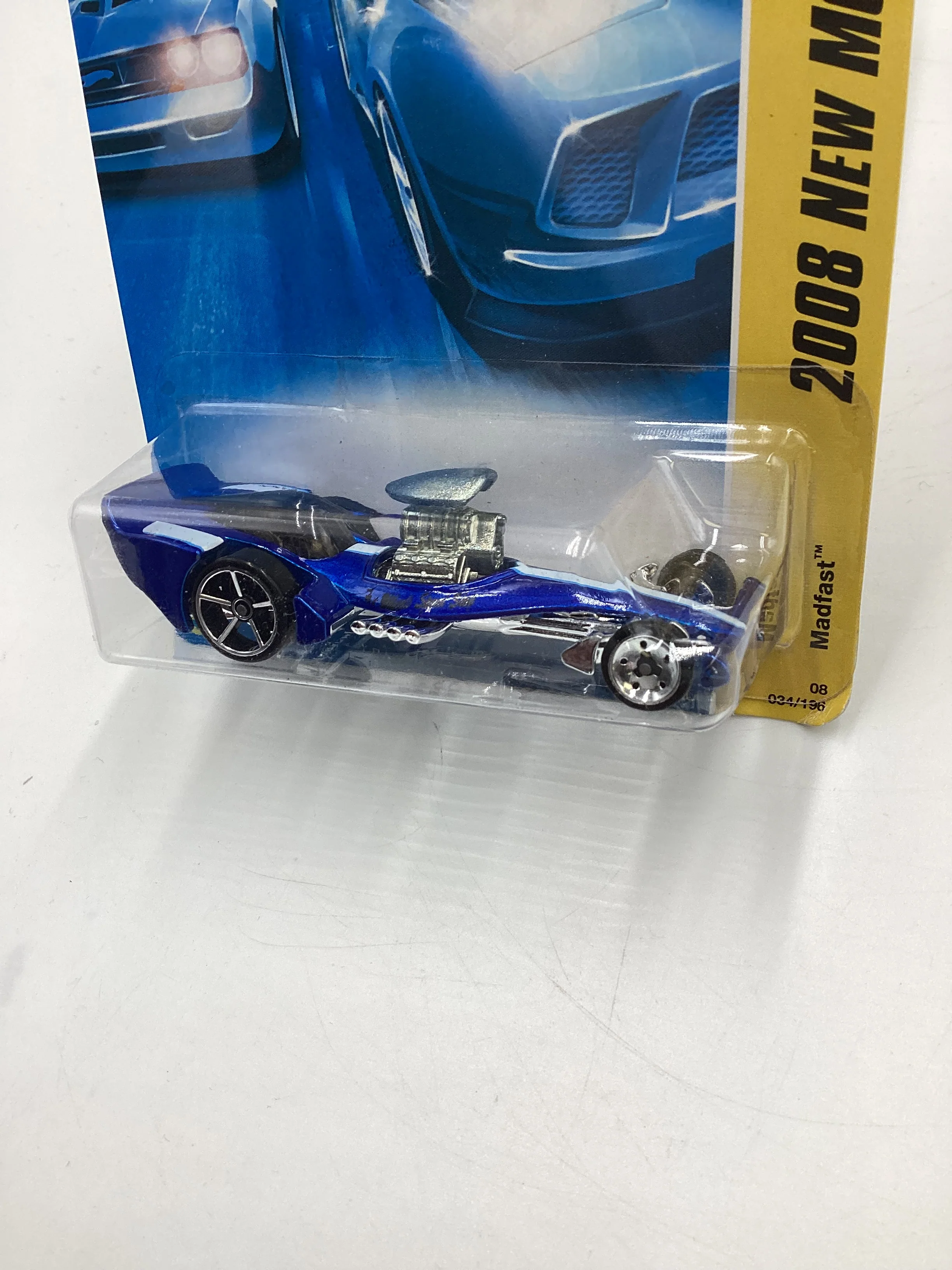 2008 Hot Wheels New Models #34 Madfast Blue BB3 - Image 4