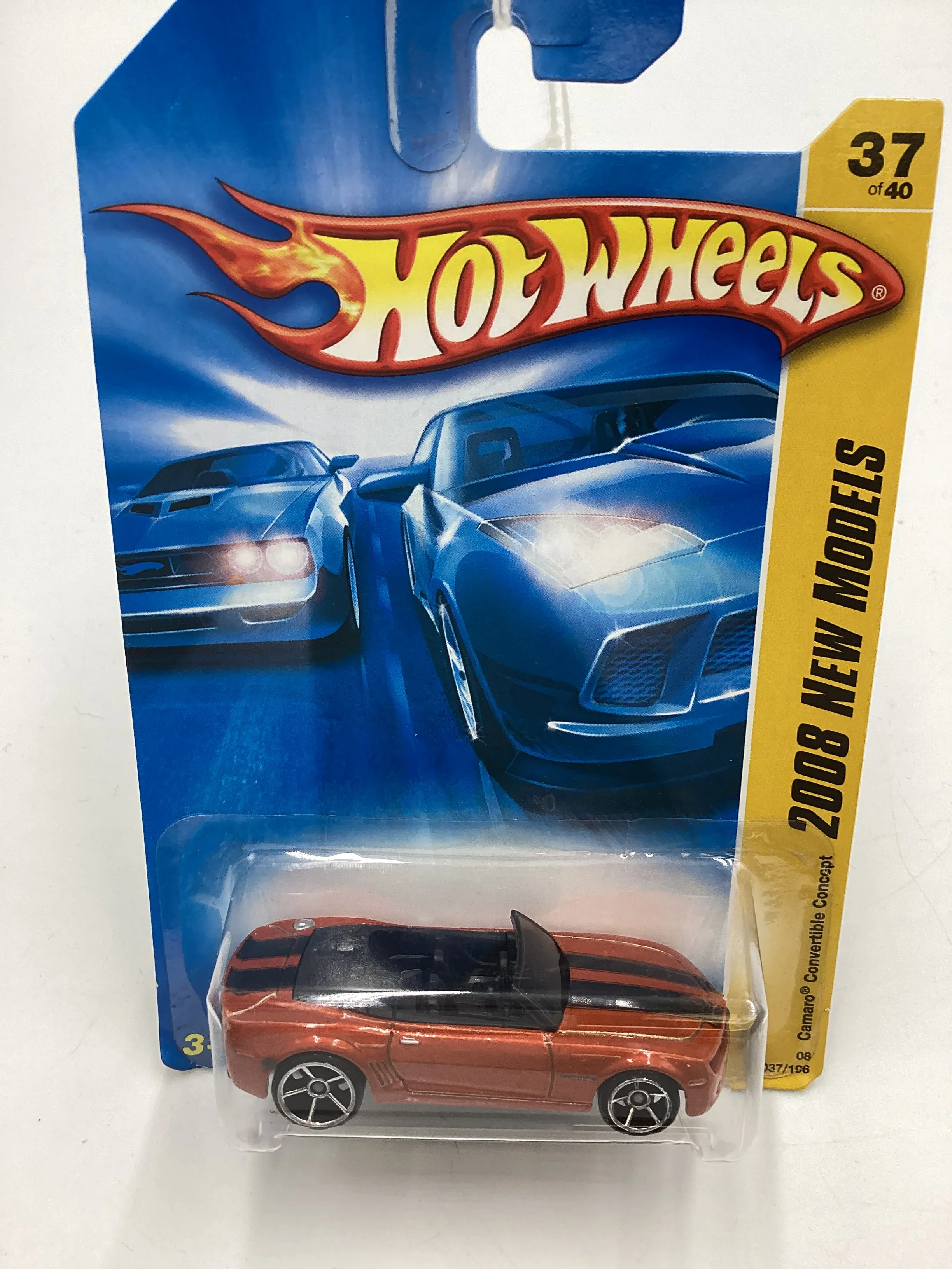 2008 Hot wheels New Models #37 Camaro Concept Convertible Orange 14C - Image 2