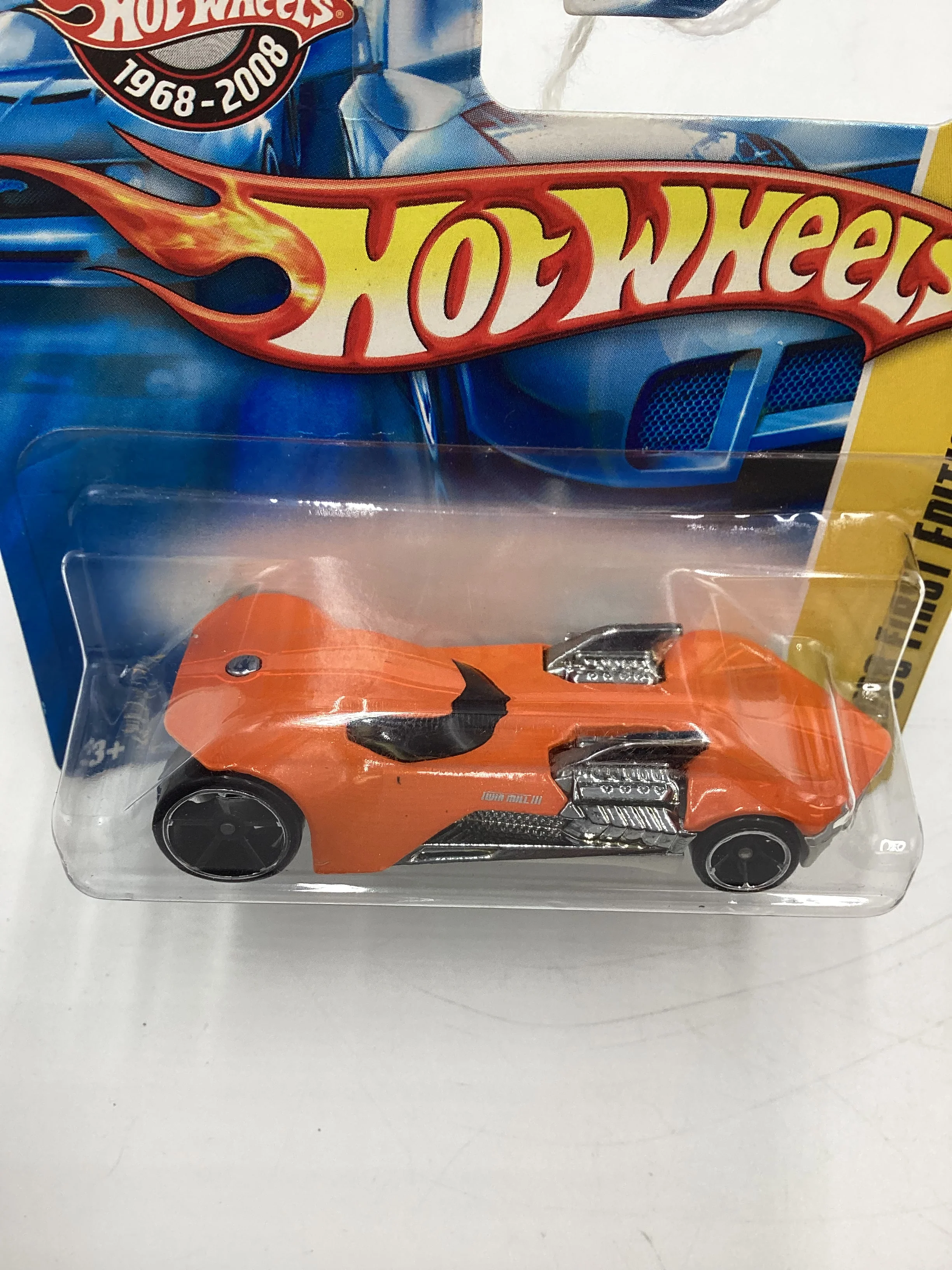 2008 Hot Wheels New Models #40 Twin Mill III Orange Short Card 116A - Image 6