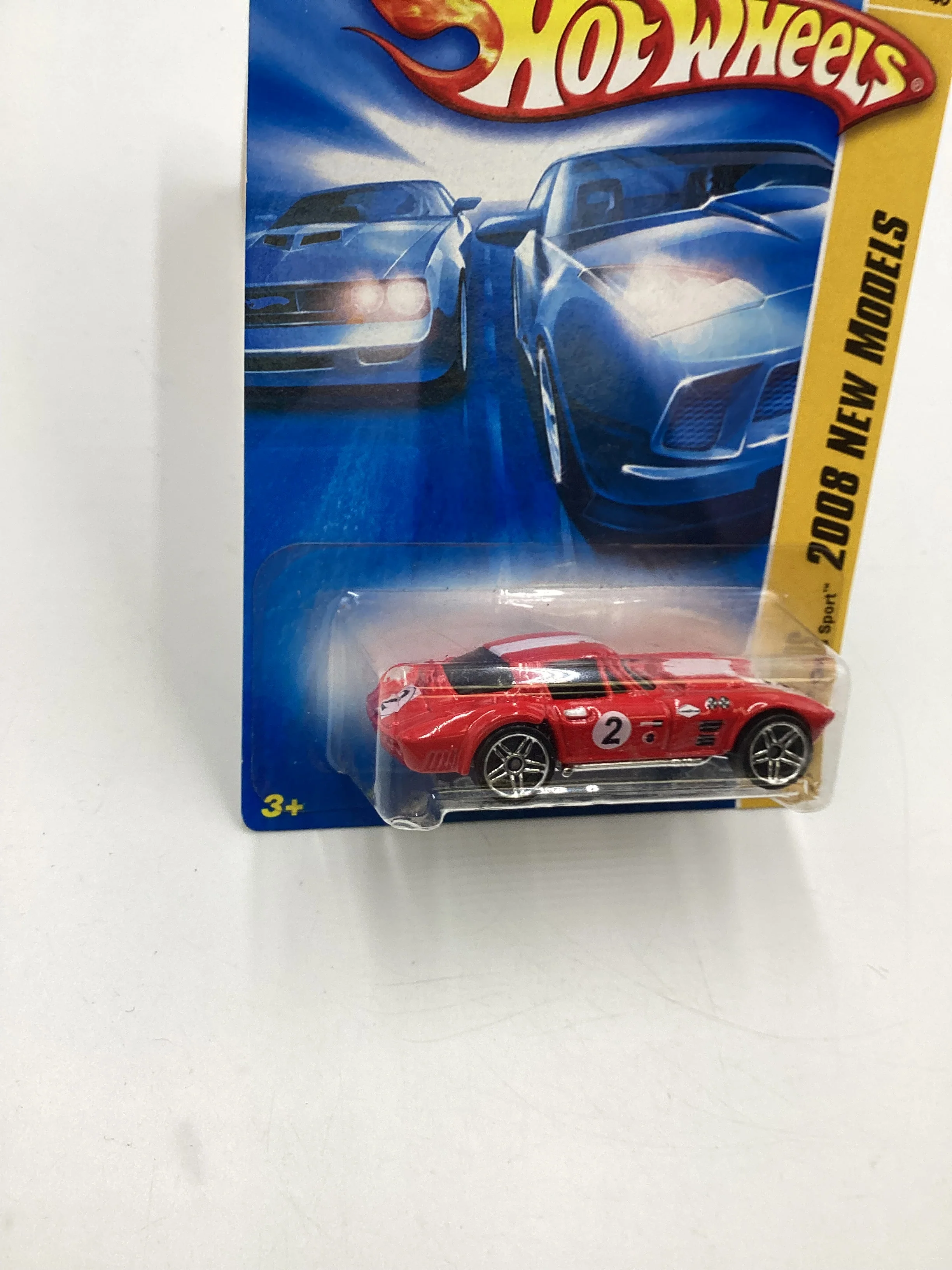 2008 Hot Wheels New Models #8 Corvette Grand Sport Red 1B - Image 5