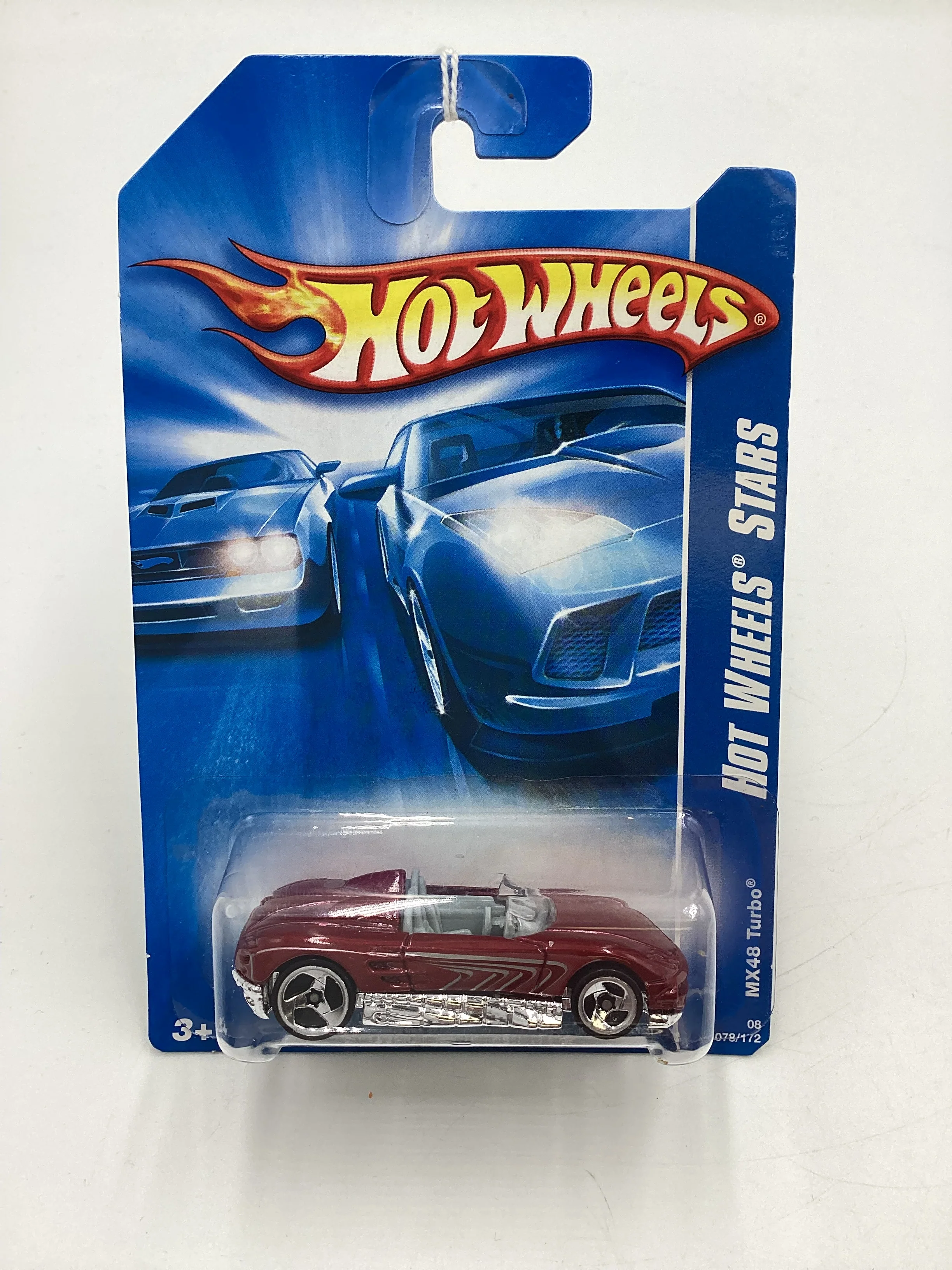 2008 Hot Wheels Stars #78 MX48 International Card Turbo Red EE5 - Image 2